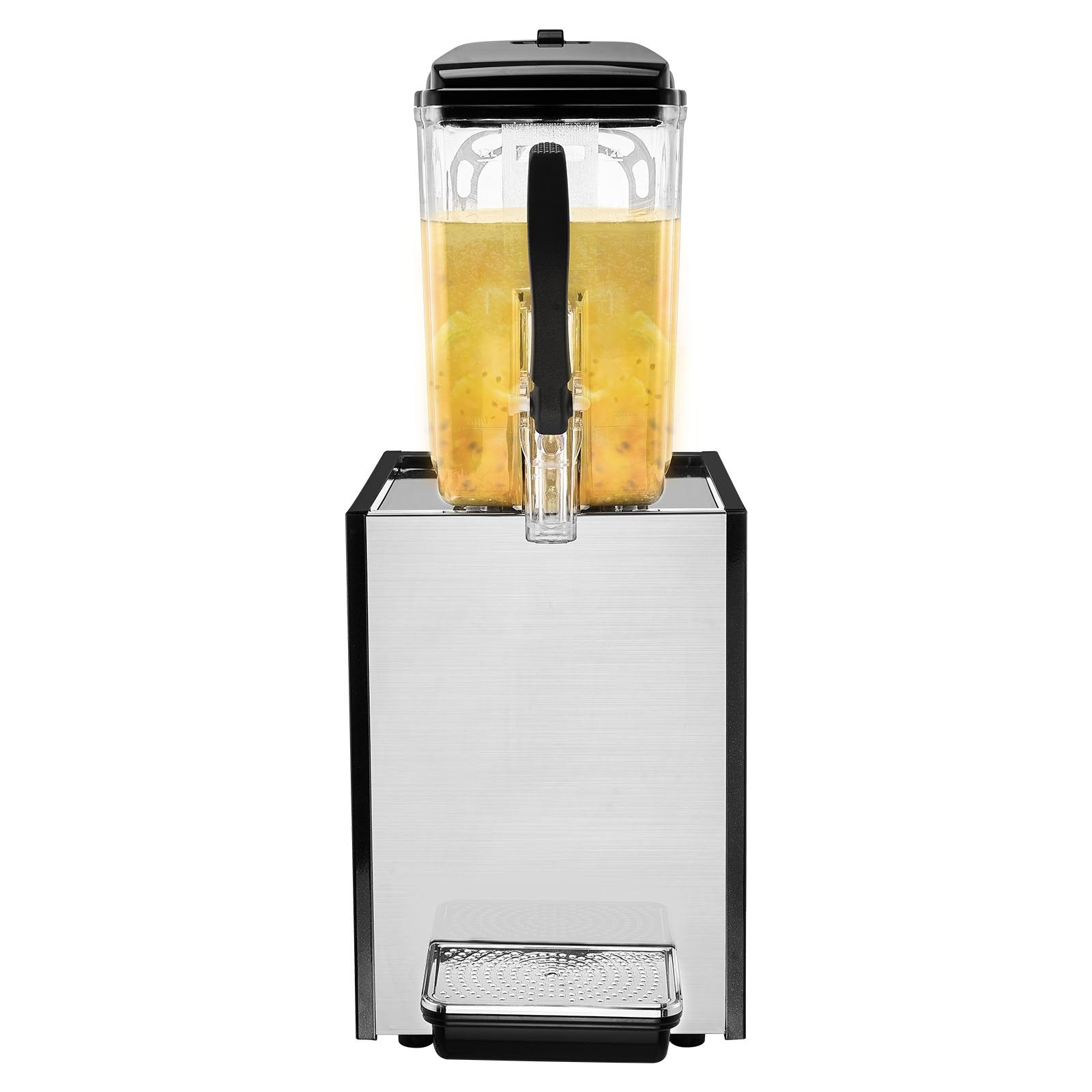 12L Commercial Grade Beverage Dispenser: Stainless Steel Ice Tea Machine, 246W Cooling for Bars, Restaurants, and Parties