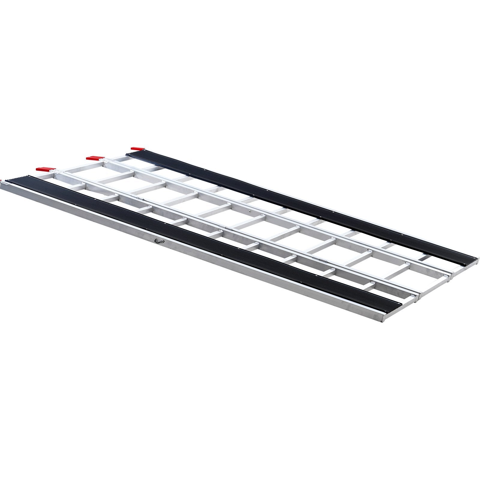 Compact Tri-Fold Aluminum Loading Ramp, 85x54 in, 1500 Lbs Capacity, Non-Slip for ATVs, Snowmobiles, Tractors, Lawn Mowers, Motorcycles