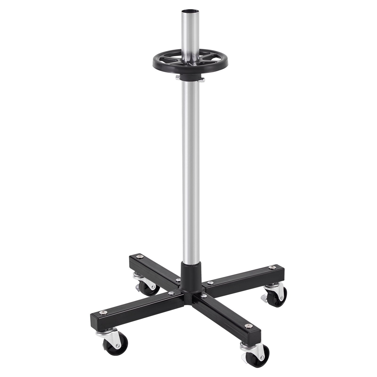 Mobile Heavy-Duty Tire Rack with Wheels for Garage - Steel Stand Holds 4 Tires with Rims, Up to 225mm Wide, 220LBS Capacity