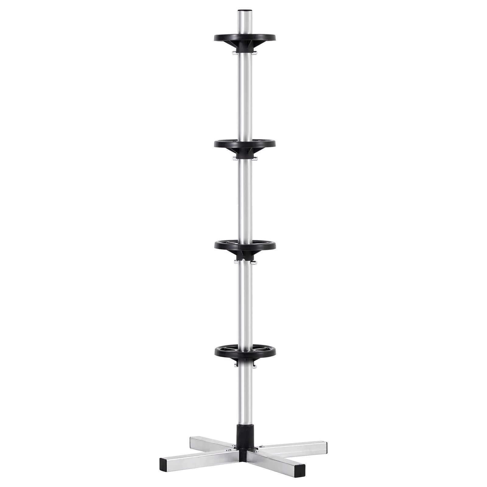 Heavy-Duty Tire Tree Stand for 4 Tires with Rims, Space-Saving Storage Rack for Garage, Holds Tires up to 225mm Wide, 220 lbs Capacity