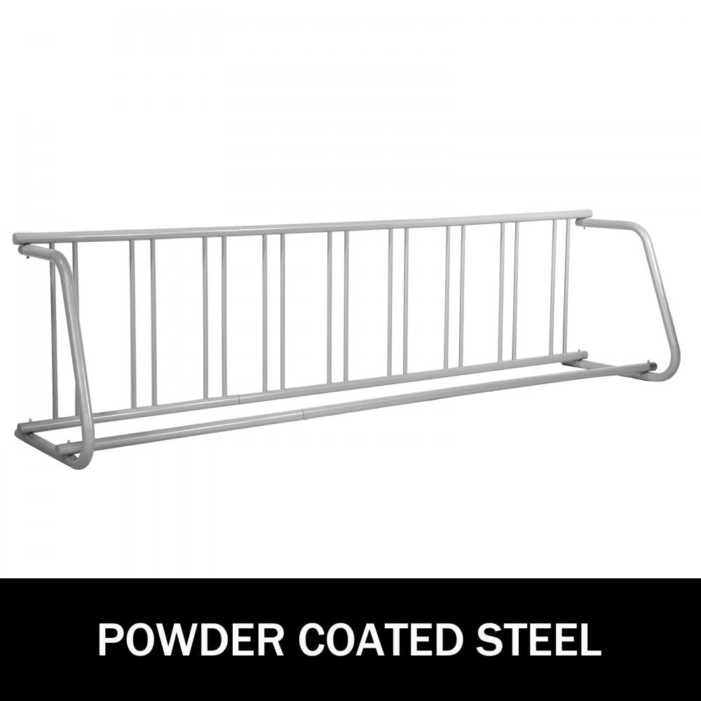 VEVOR Floor Bike Rack 9 Holders,All-Steel Grid Bike Rack 111\" Length,Single-side Storage Stand,For Garages Streets Yards