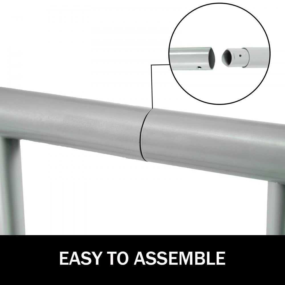 VEVOR Floor Bike Rack 9 Holders,All-Steel Grid Bike Rack 111\" Length,Single-side Storage Stand,For Garages Streets Yards