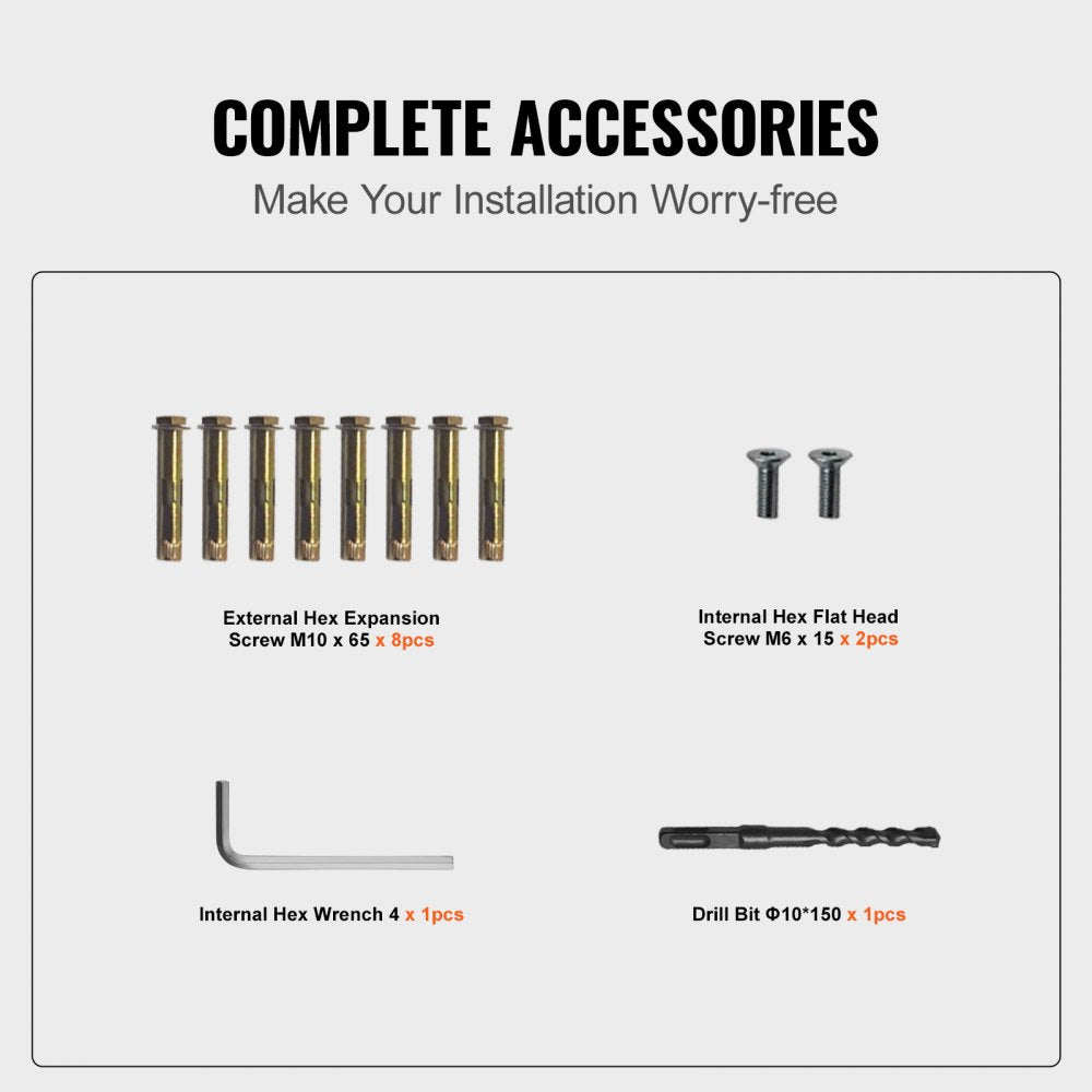 Adjustable Aluminum Handrail for Outdoor Stairs - Fits 2-3 Steps, Supports 165LBS, 36 x 35" Railing with Screw Kit, Suitable for 0 to 50° Angles