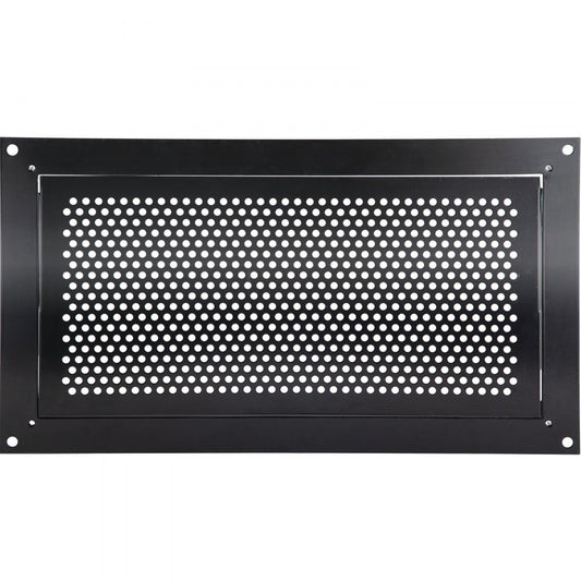 VEVOR Flood Vent, 8" x 16" x 2" Depth Foundation Flood Vent, to Reduce Foundation Damage and Flood Risk, Black, Wall Mounted, for Crawl Spaces,Garages & Full Height Enclosures