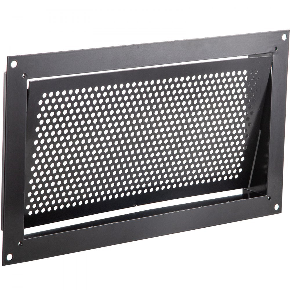 VEVOR Flood Vent, 8" x 16" x 2" Depth Foundation Flood Vent, to Reduce Foundation Damage and Flood Risk, Black, Wall Mounted, for Crawl Spaces,Garages & Full Height Enclosures