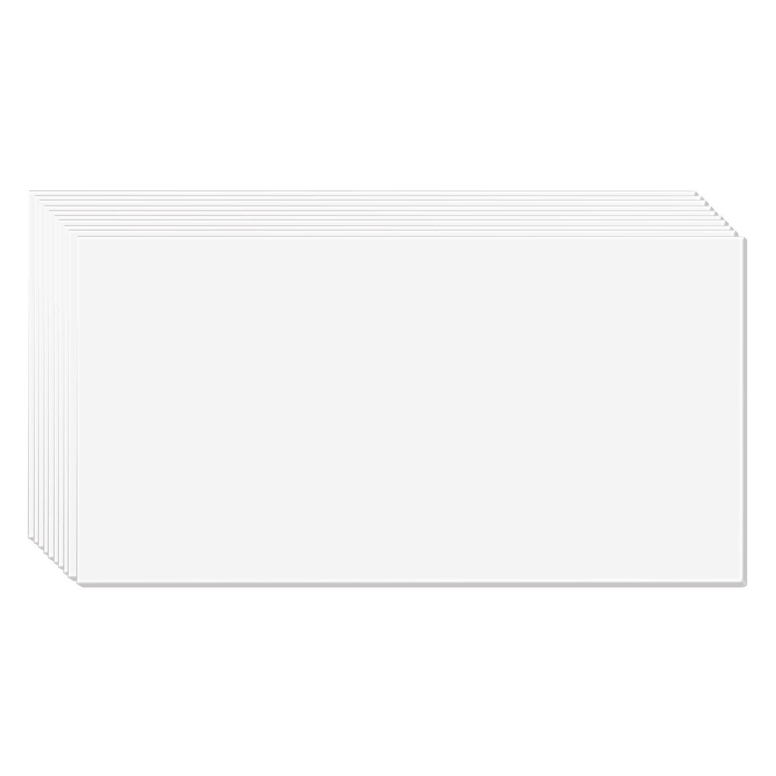 10-Pack 24"x24" Drop Ceiling Tiles in Smooth White, Premium Fire-Rated PVC Foam, Easy Install, Home/Office Decorative Covering