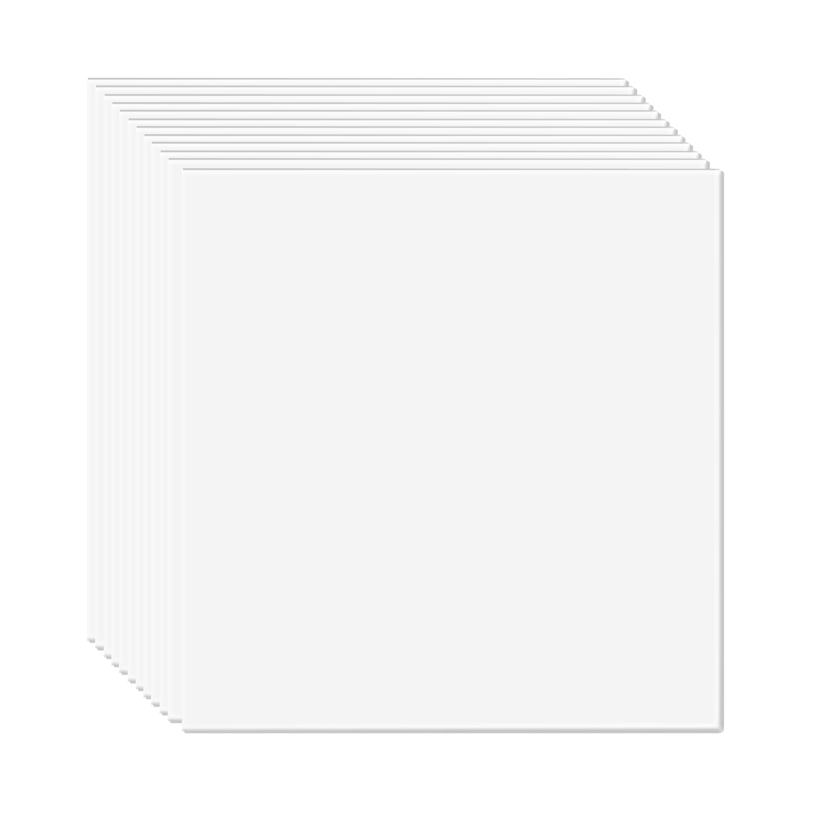 Premium 12-Pack Ceiling Tiles 24x24" – Fire-Rated PVC Foam with Easy DIY Installation, Smooth White for Home & Office Acoustic Decoration