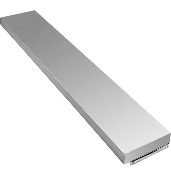 Durable Stainless Steel Folding Concession Window Shelf for Trailers 70.9x11.4x1.8 Inches
