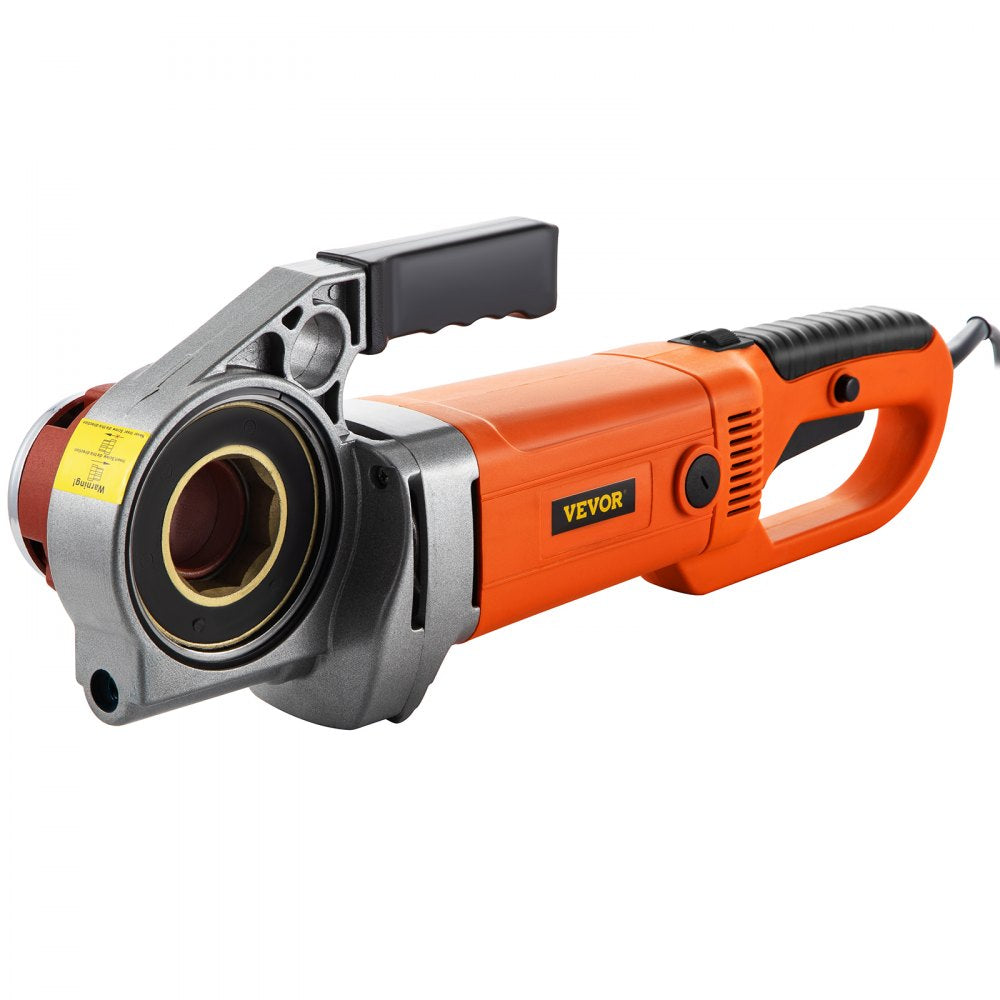 VEVOR Electric Pipe Threader, 2300W Pipe Threading Machine, Heavy-Duty Hand-Held Power Drive Kit, 110V Pipe Threader Machine Copper Motor, Portable Pipe Threader w/ 4 Dies 1/2"-1 1/4" & Carrying Case