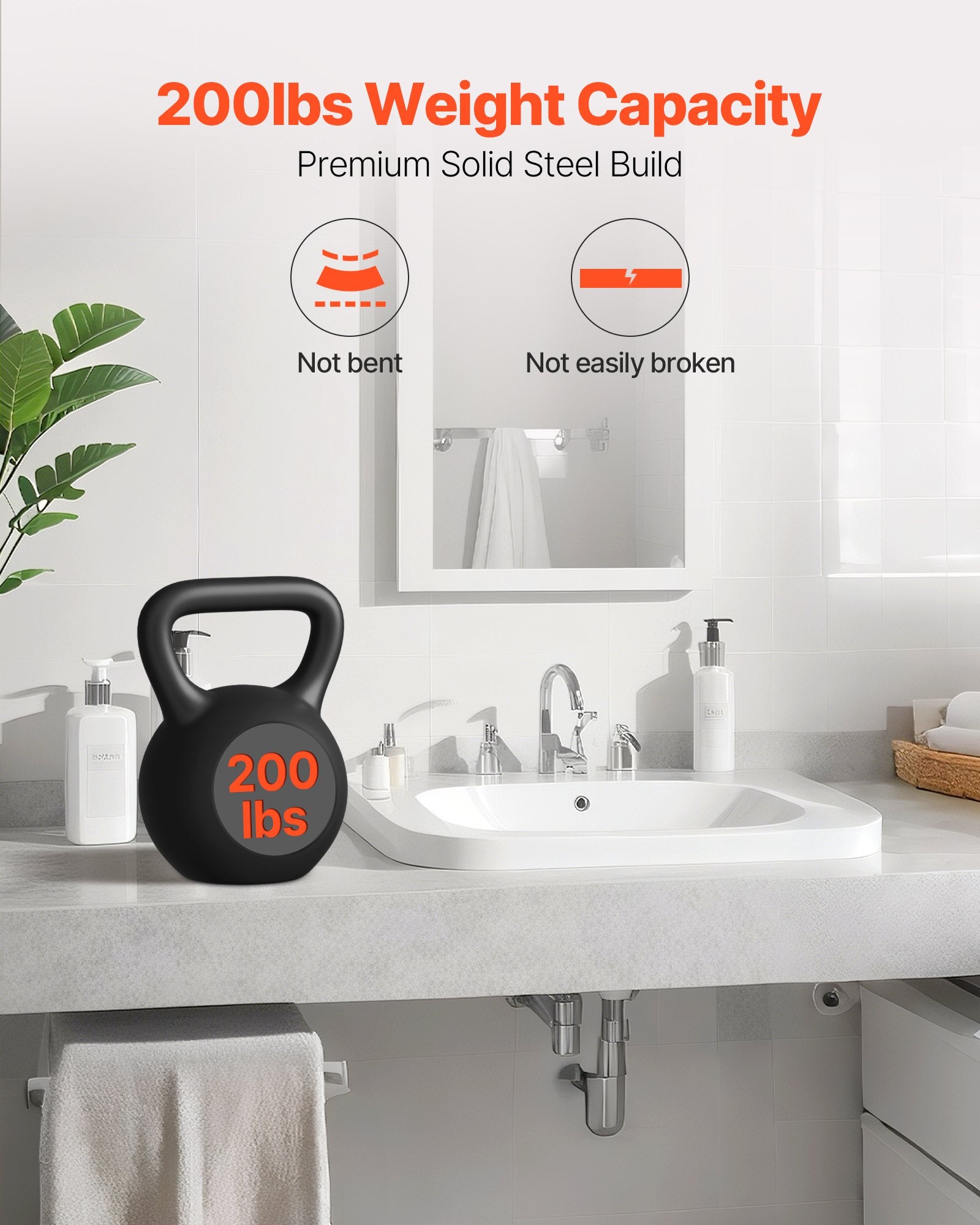 Heavy Duty T-Shelf Brackets, 2 Pack, 200 lbs Capacity, 14" Steel Support for Floating Shelves & Countertops, Easy Install, Durable Hardware