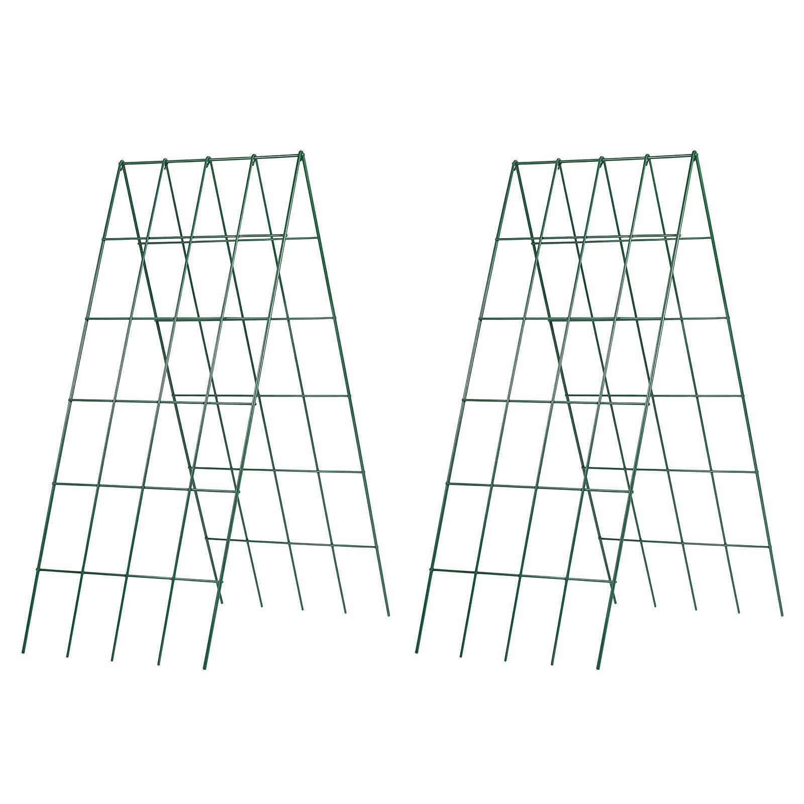 4-Pack A-Frame Cucumber Trellis for Raised Beds - Rustproof Metal Plant Support for Vines, Peas, Beans, Zucchini, Tomatoes, Flowers - Easy Assembly & Storage (38.98 x 15.75 in)