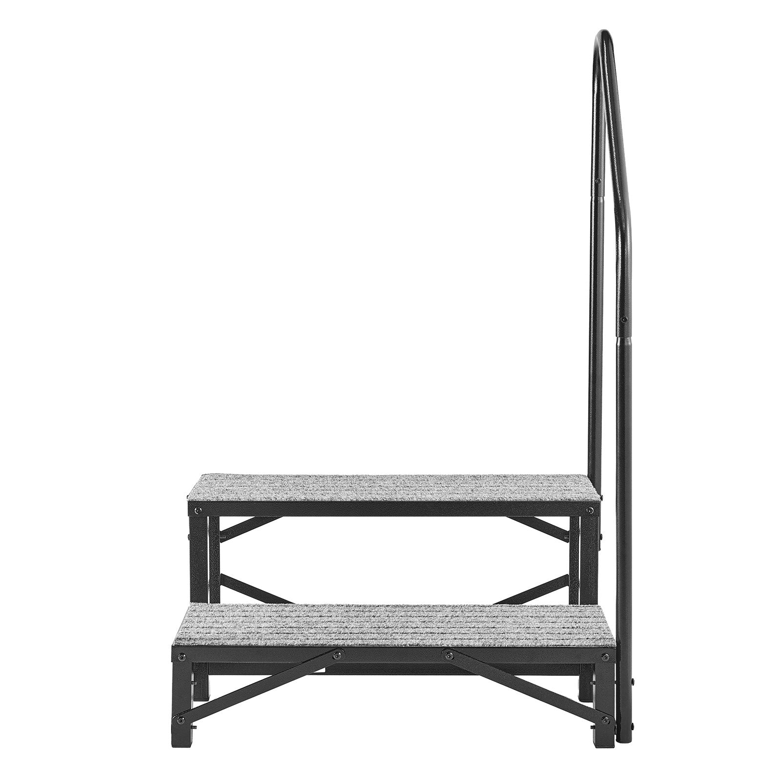 Heavy Duty Portable RV Steps with Handrail, Non-Slip Mat, 660 lbs Capacity for Elderly, Pets, Hot Tub, Camper, Mobile Home, Porch, Pool, SPA