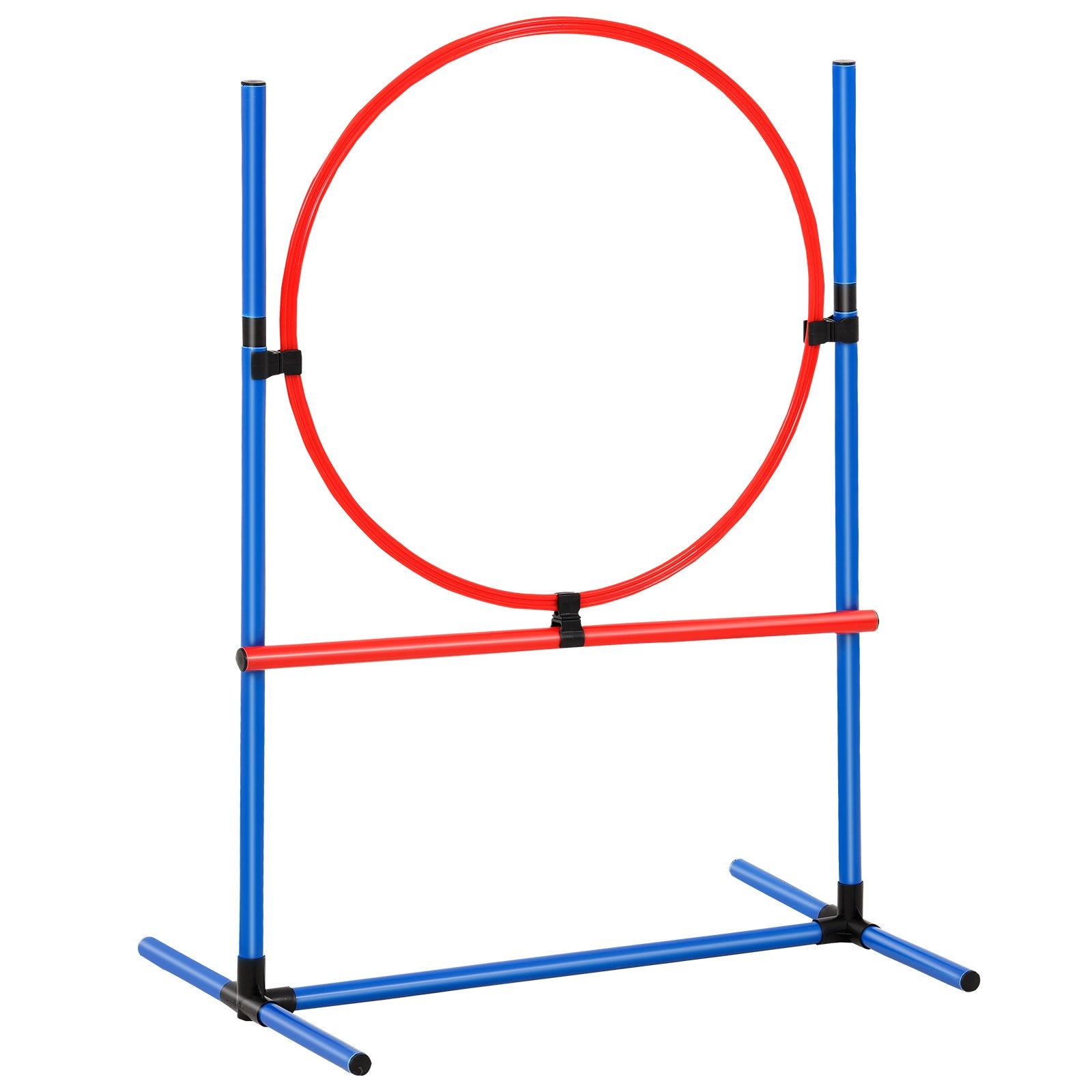 5-Piece Dog Agility Training Kit: Adjustable Hurdles, Weave Poles, Tunnel & More - Puppy Obstacle Course with Whistle & Storage Bags