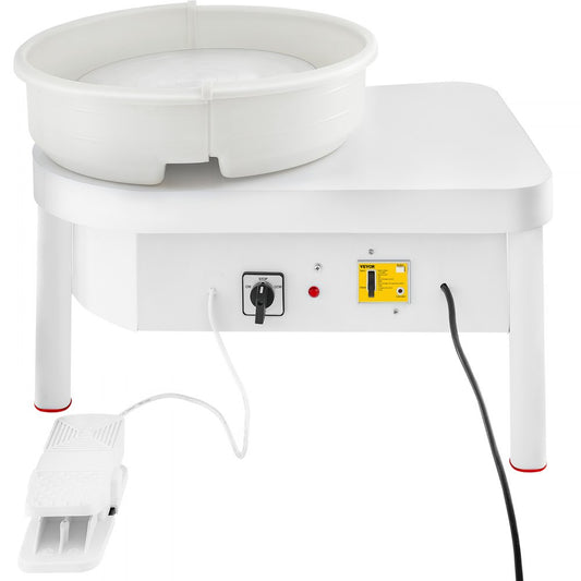 VEVOR Pottery Wheel 36cm Pottery Forming Machine with Foot Pedal Pottery Wheel for Adults 450W Electric Pottery Wheel for DIY Clay Art Craft