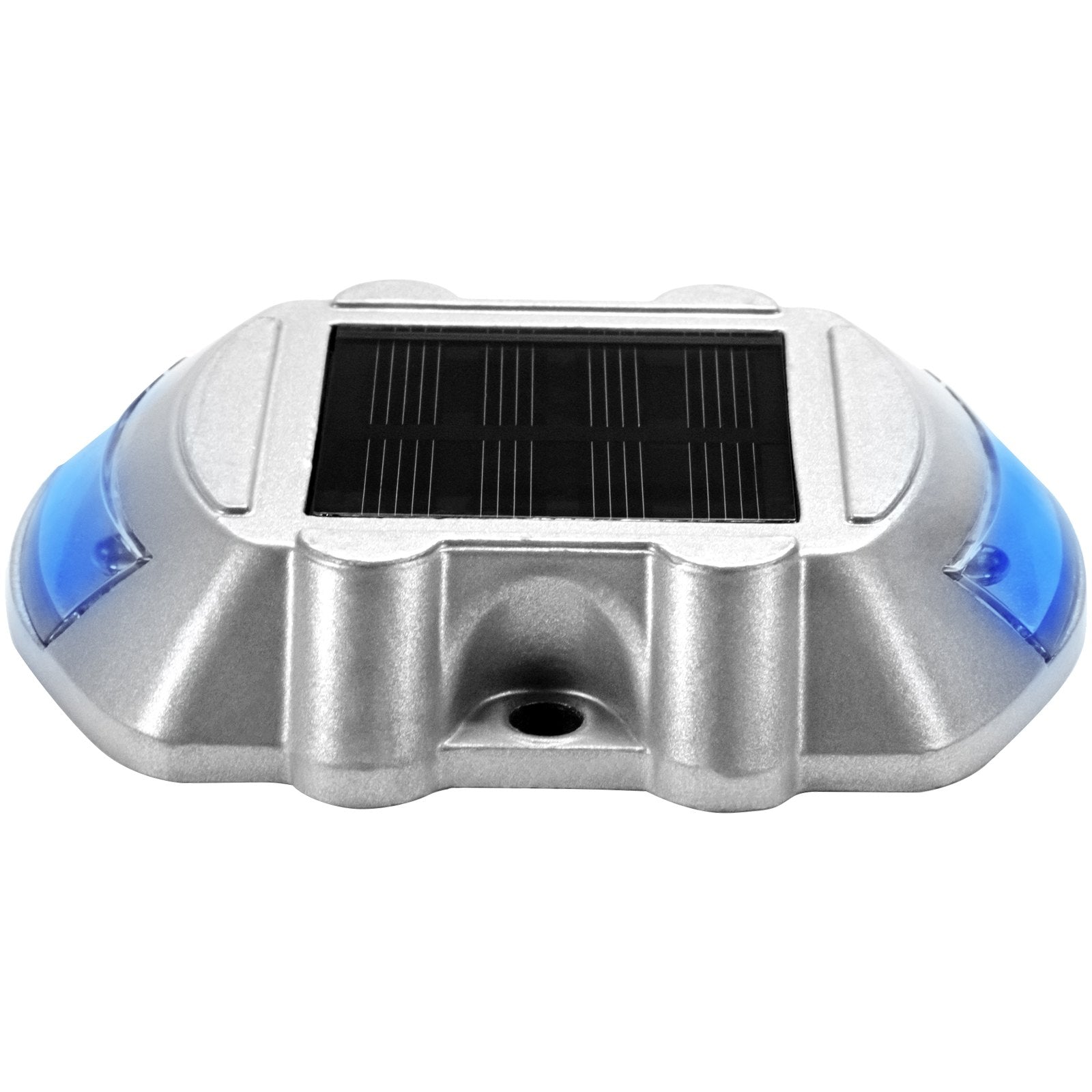 24-Pack Solar Driveway Lights with Switch, Waterproof LED Dock Lights, Pathway Safety for Gardens, Steps, Walkways, Bright Blue