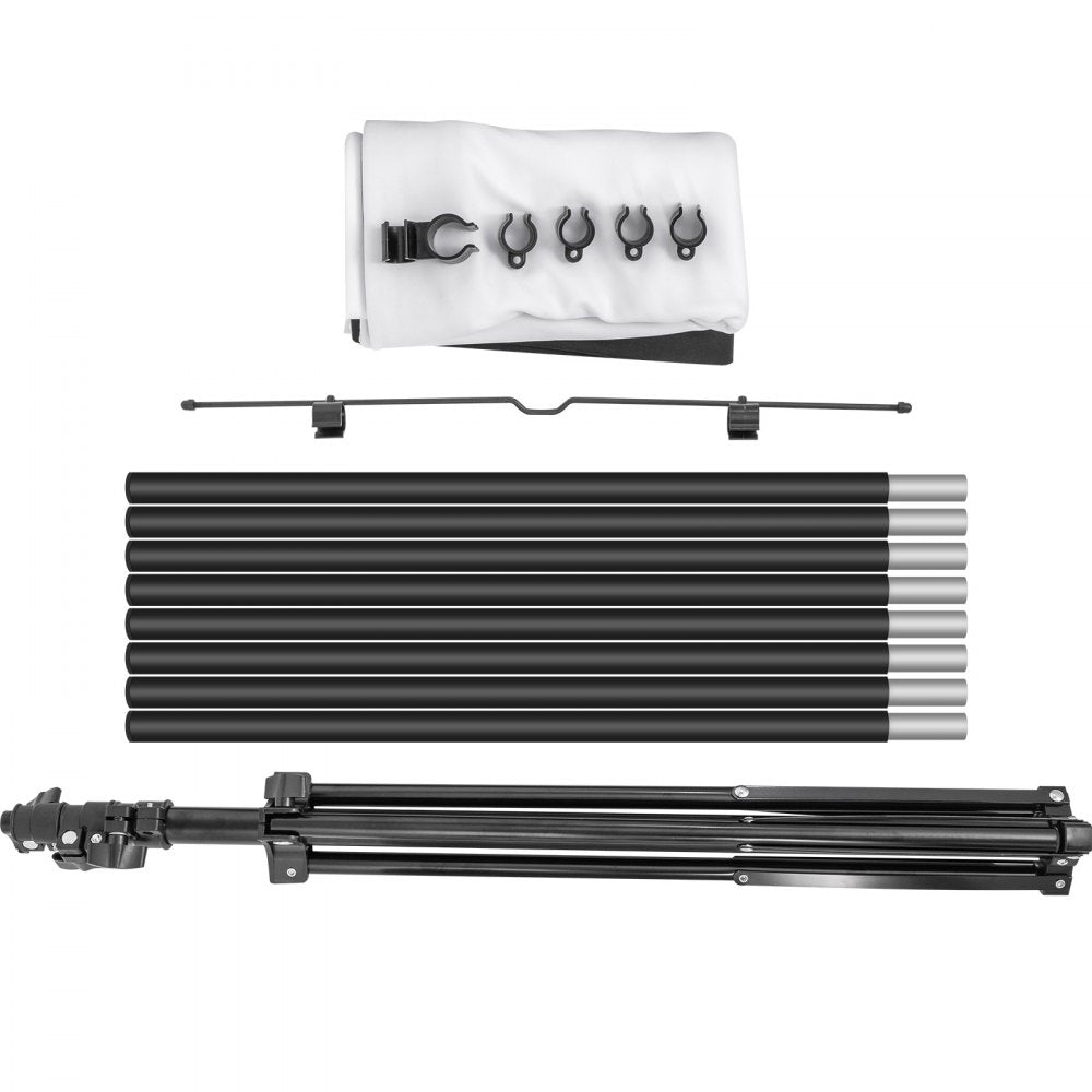 Portable 60-Inch 16:9 HD Projection Screen with Adjustable Tripod Stand for Indoor and Outdoor Use