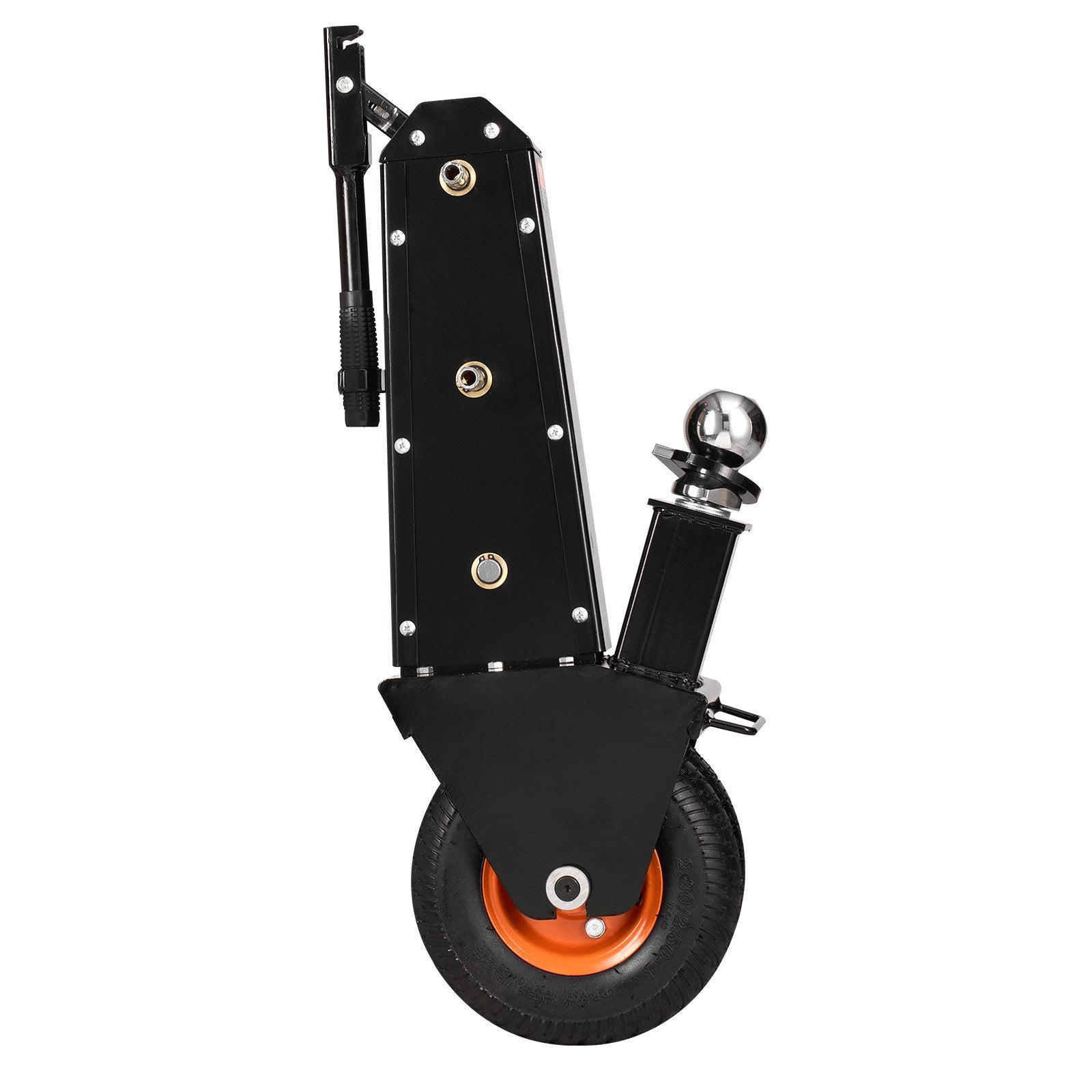 Heavy-Duty Trailer Dolly with 1000lbs Tongue Capacity, Dual Hitch Balls, Pneumatic Tires, Manual/Electric Drive for RVs and Trailers
