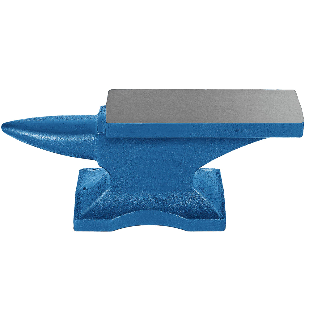 Durable 22-Pound Cast Iron Anvil with Single Horn for Blacksmithing and Metalworking Tasks