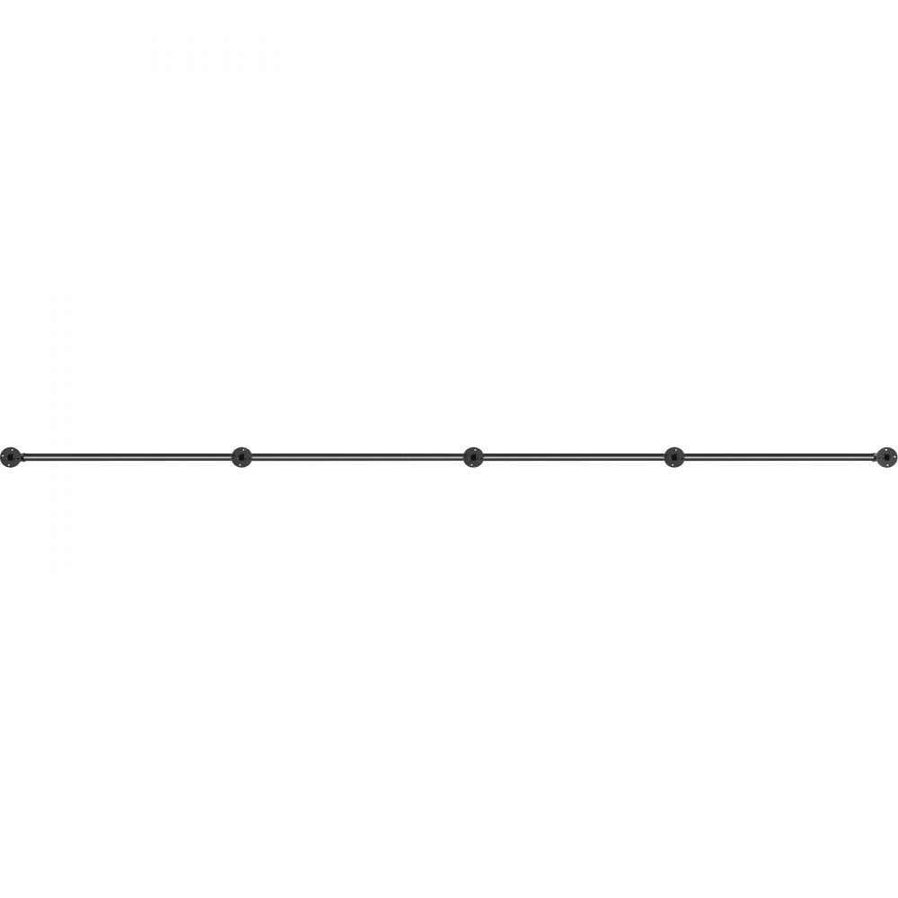 13FT Carbon Steel Staircase Handrail with 440LBS Capacity and Wall Mount for Indoor/Outdoor Use