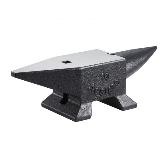 22 Lbs Cast Steel Anvil with Single Horn and Stable Base for Blacksmithing and Metalworking Tasks