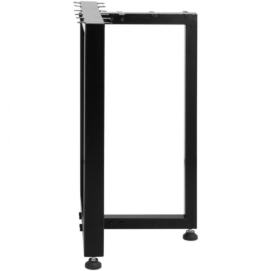 Set of 2 Rustic T-Shape Metal Legs for Dining Tables and Desks, 16" Height