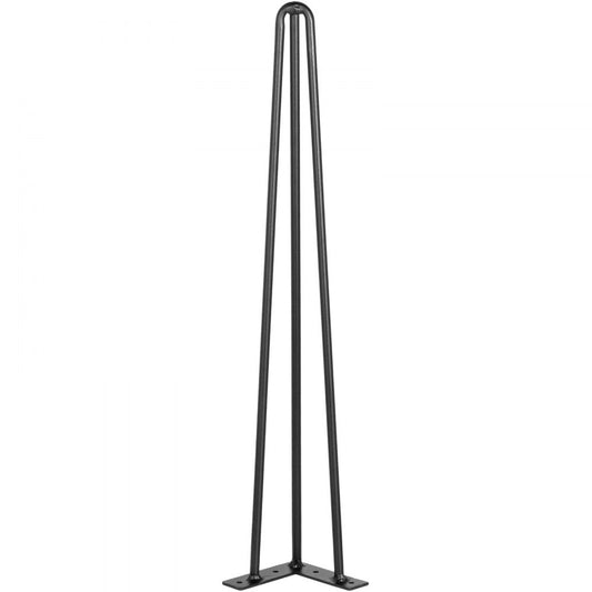 VEVOR Hairpin Table Legs 24 inch, Set of 4 DIY Desk Table Legs 3 Rods Heavy Duty