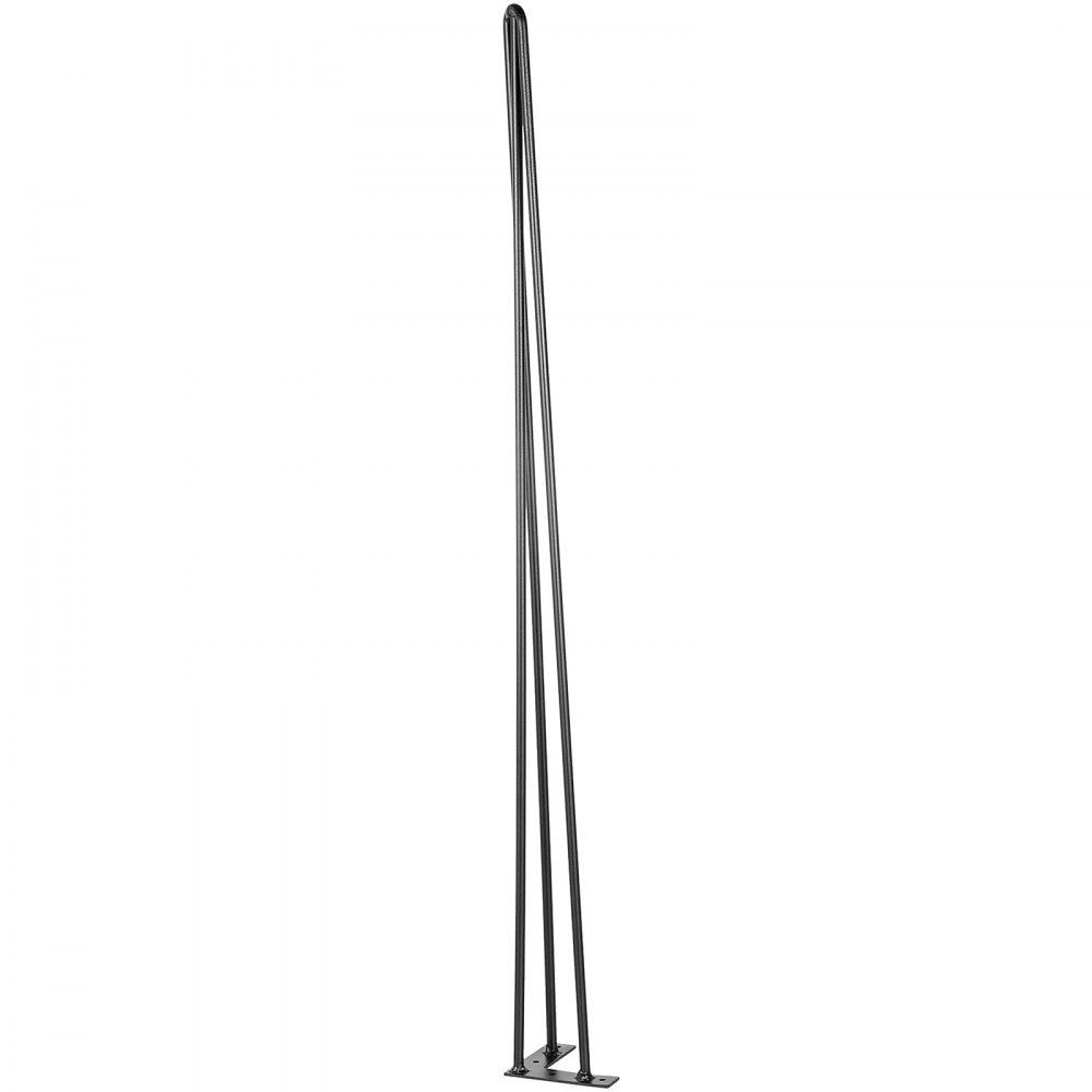 40 Inch Heavy Duty Hairpin Table Legs, Set of 4 for DIY Desks and Tables with 3 Rods