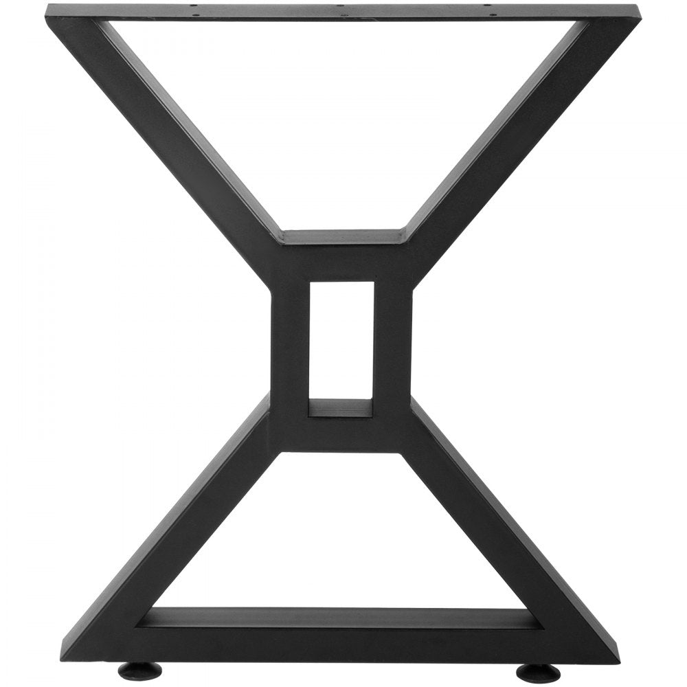 VEVOR Dining Table Legs 28inch Metal Table Legs 2PCs Black Iron for Office Table