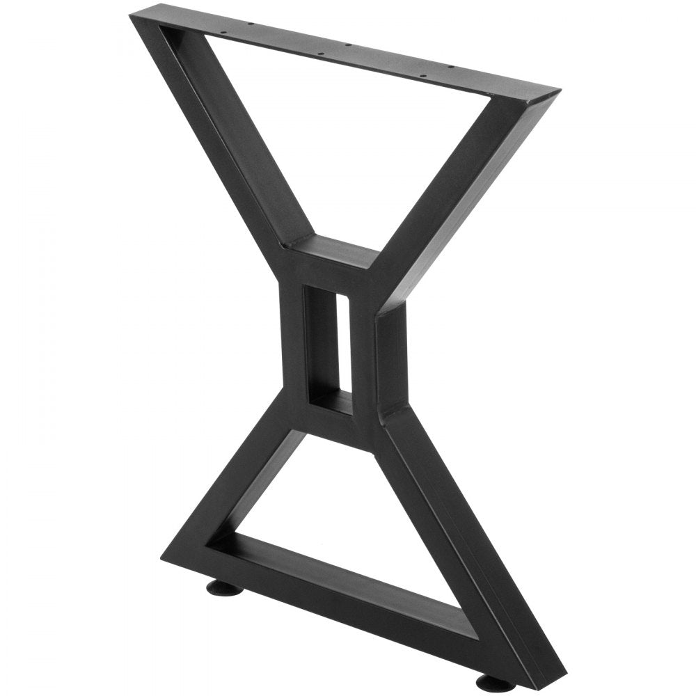 VEVOR Dining Table Legs 28inch Metal Table Legs 2PCs Black Iron for Office Table