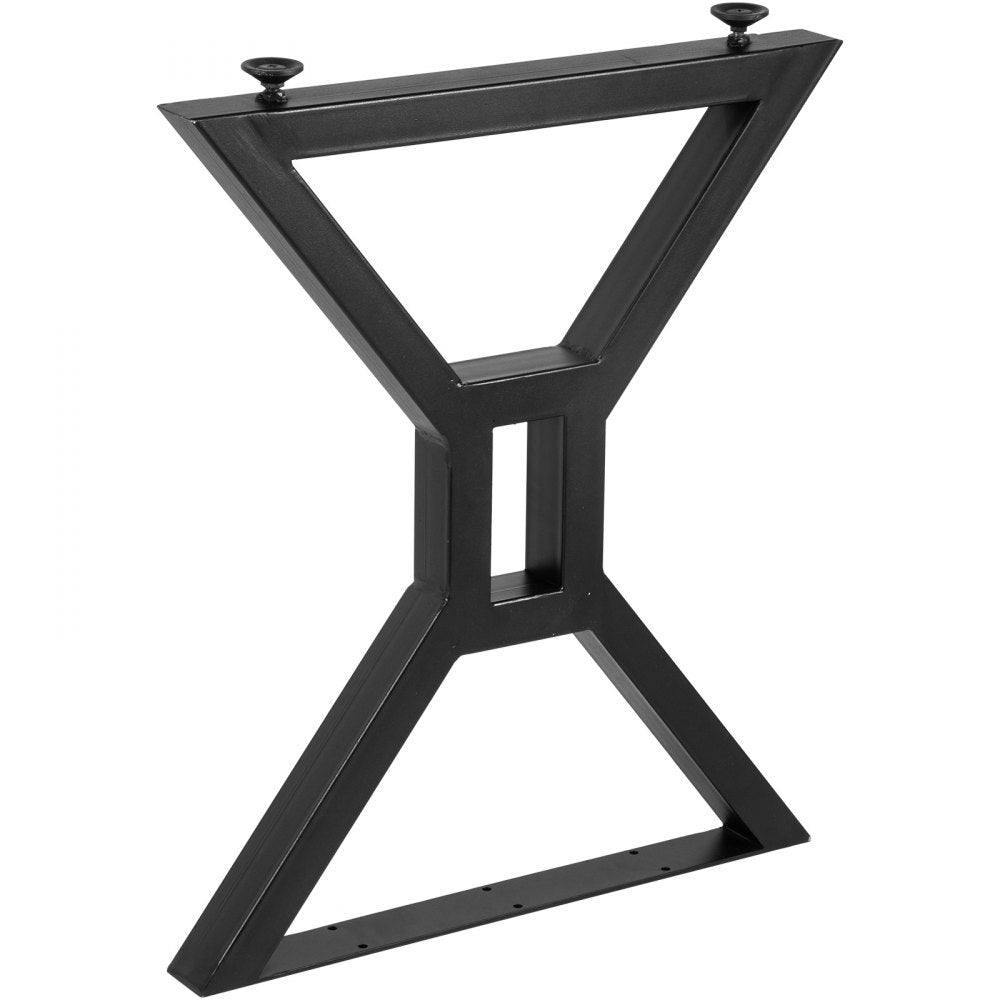 VEVOR Dining Table Legs 28inch Metal Table Legs 2PCs Black Iron for Office Table