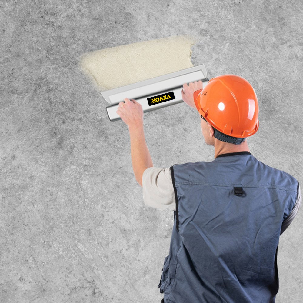 VEVOR Skimming Blade,24 inch Smoothing Knife, European Stainless Steel Construction Knife, Aluminum Blade Profile Smoothing Knockdown Spatula for Gyprock/Drywall/Wall-Board