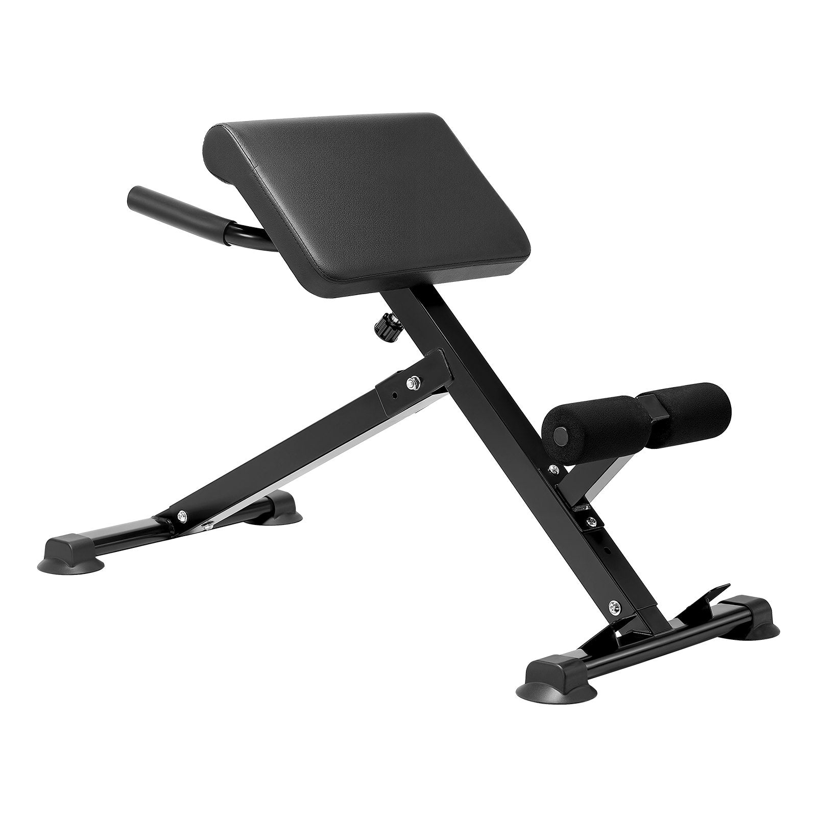 Adjustable & Foldable Roman Chair Hyperextension Bench - Multi-Function Fitness Equipment for Glute, Hamstring, Back, Ab Workouts, Home Gym Weight Bench, 250 lbs Capacity, Non-Slip Grip, Durable Carbon Steel Design