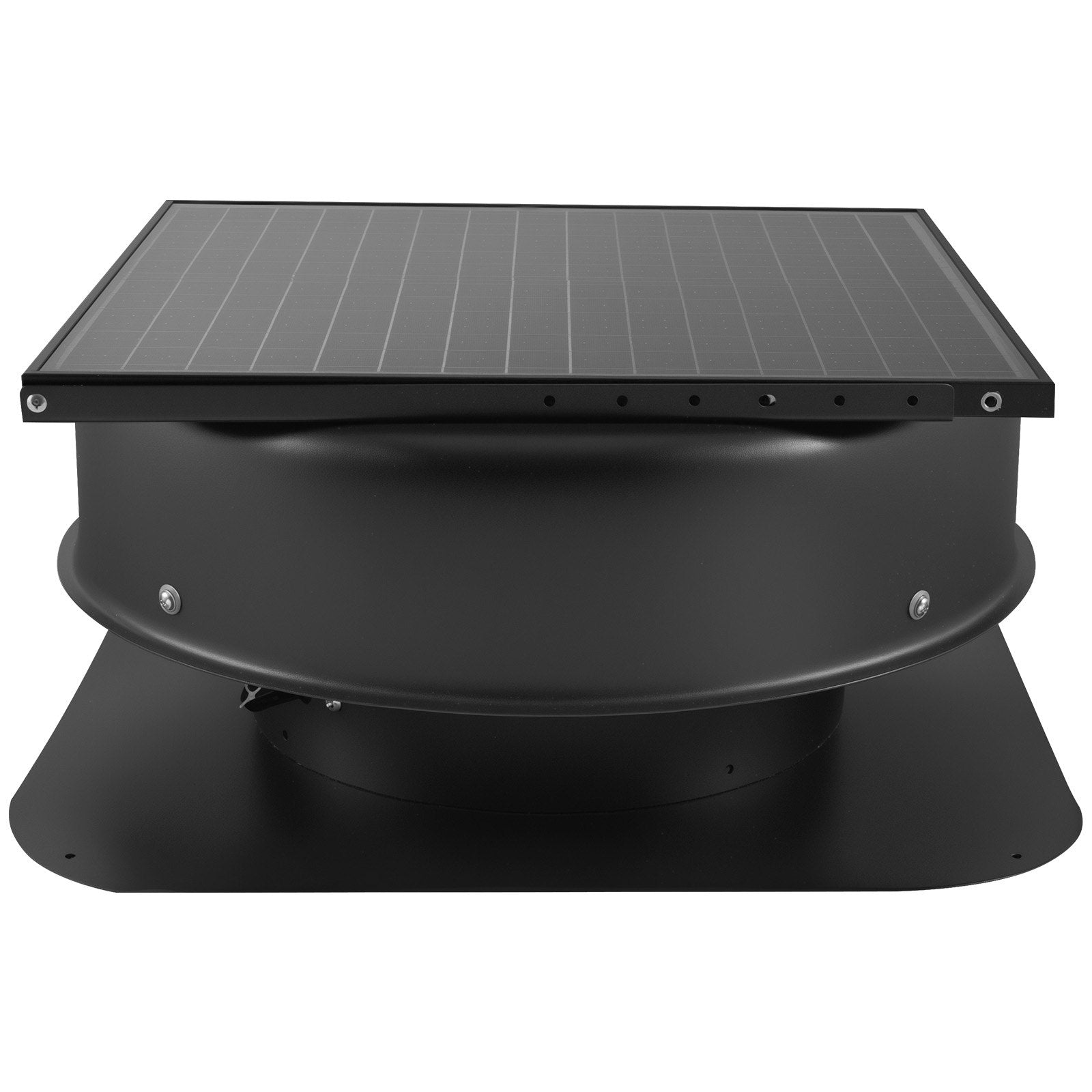Smart Solar Attic Fan, 50W Roof Ventilation with Thermostat & Remote, 3000 CFM Airflow, Smoke Sensor, Auto Stop for Cooling & Dehumidification