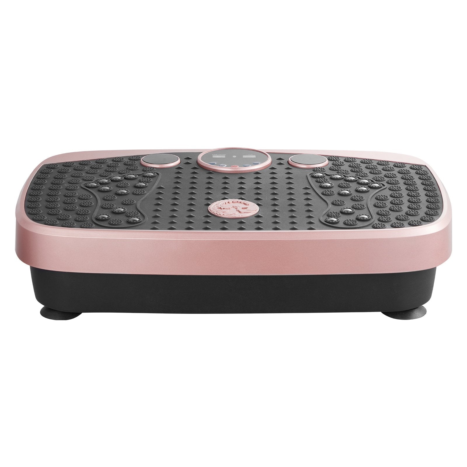 Whole Body Vibration Plate Machine for Lymphatic Drainage and Weight Loss - Home Gym Fitness Shaker with Magnetic Acupoints, Pink, Includes Resistance Bands