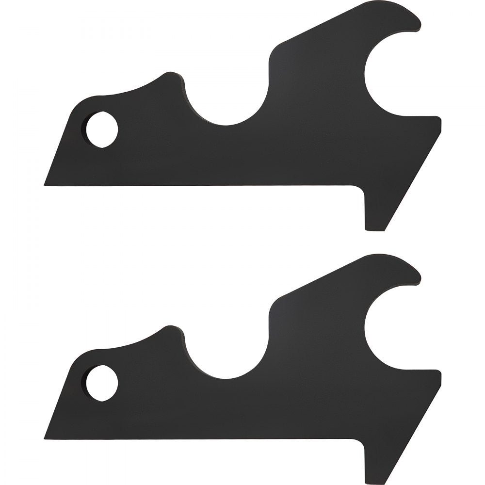 Heavy-Duty 3/4" Excavator Bucket Ears for KX Series with Black Steel Coating, Set of 2 Attachments