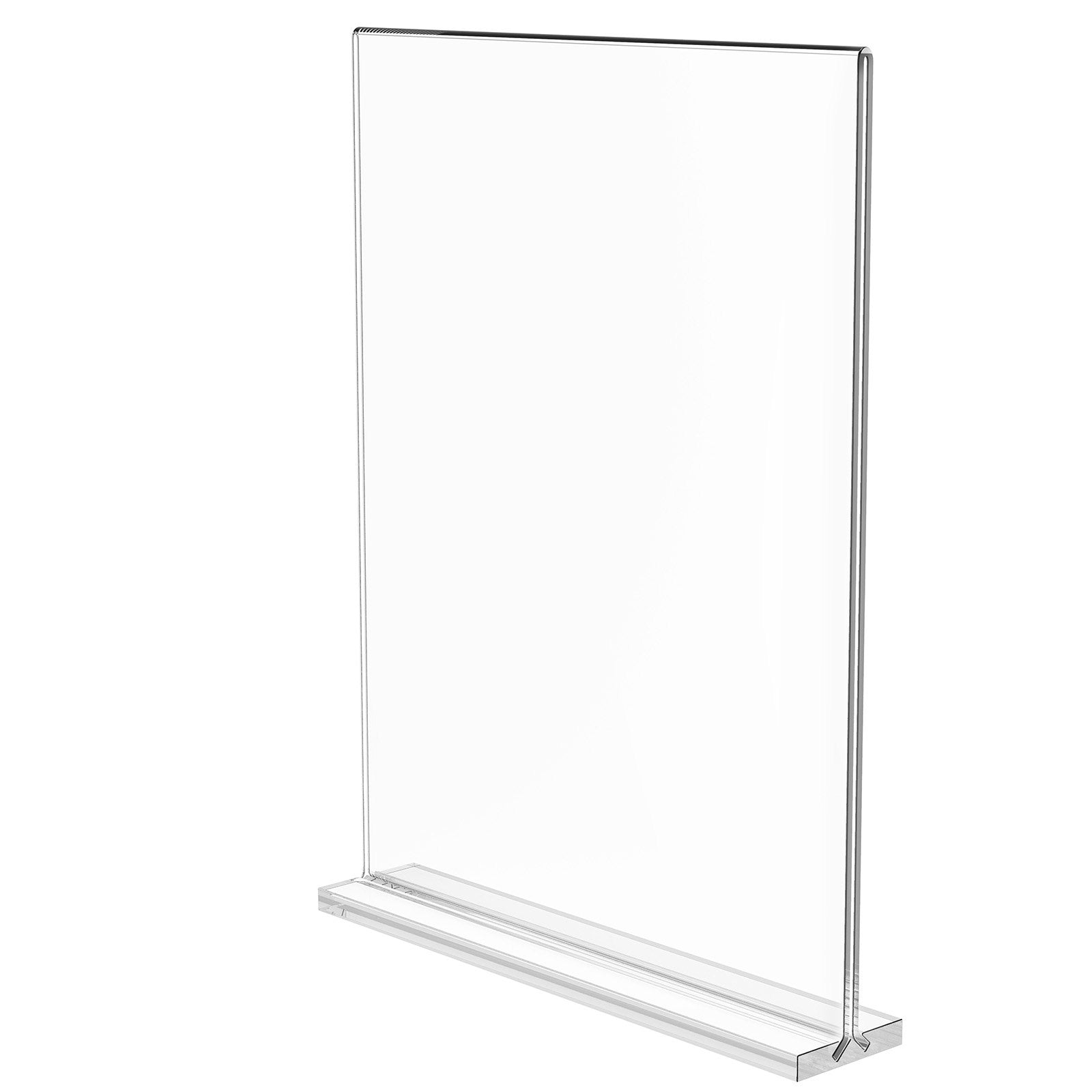 6 Pack Acrylic Sign Holders - Double Sided 8.5x11" Display Stands for Brochures, Menus, Photos - Ideal for Restaurants, Offices, Weddings, Bars