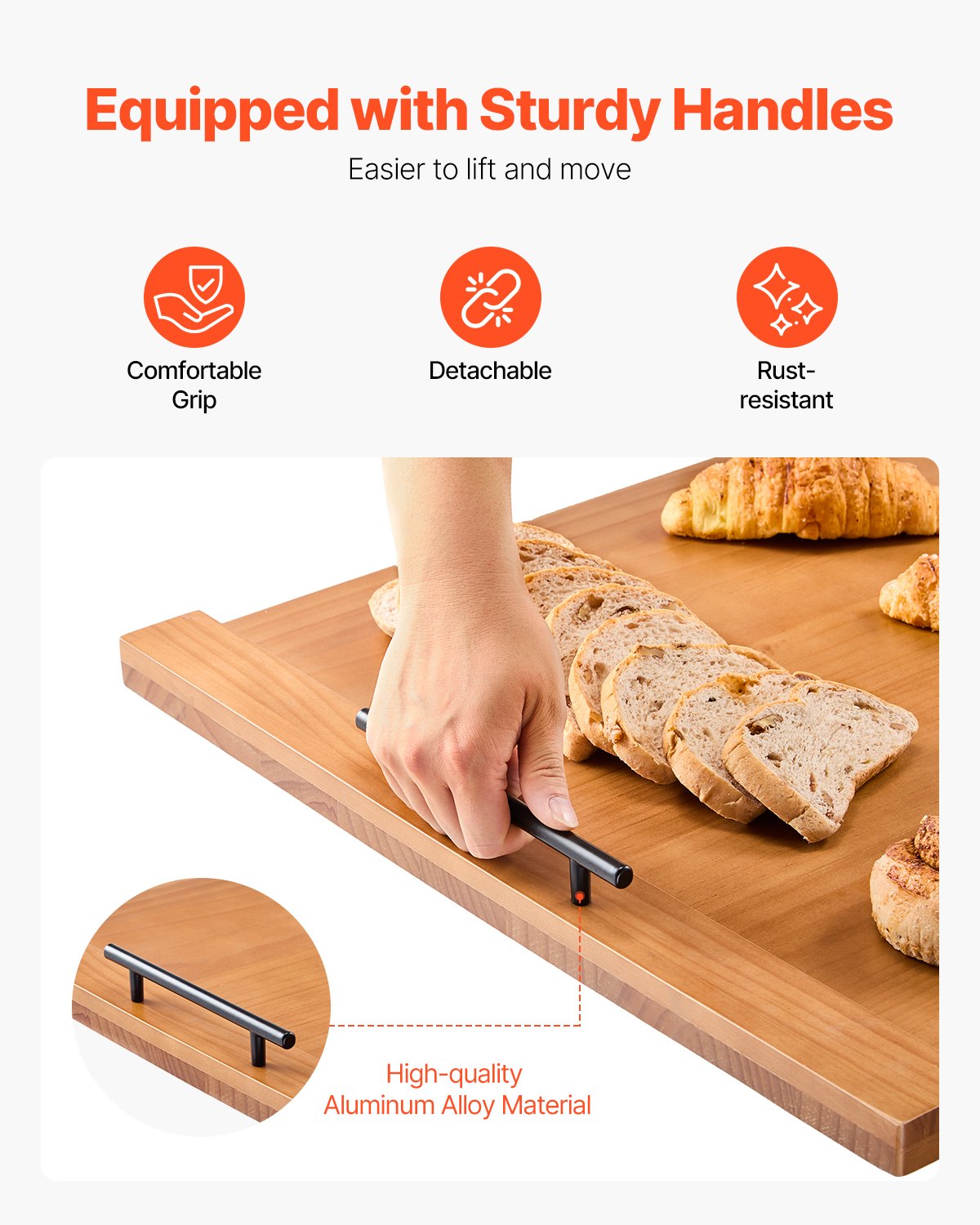Expandable Pine Wood Noodle Board Stove Top Cover with Handles for Gas & Electric Stoves, RV & Kitchen Sink Counter Space Saver