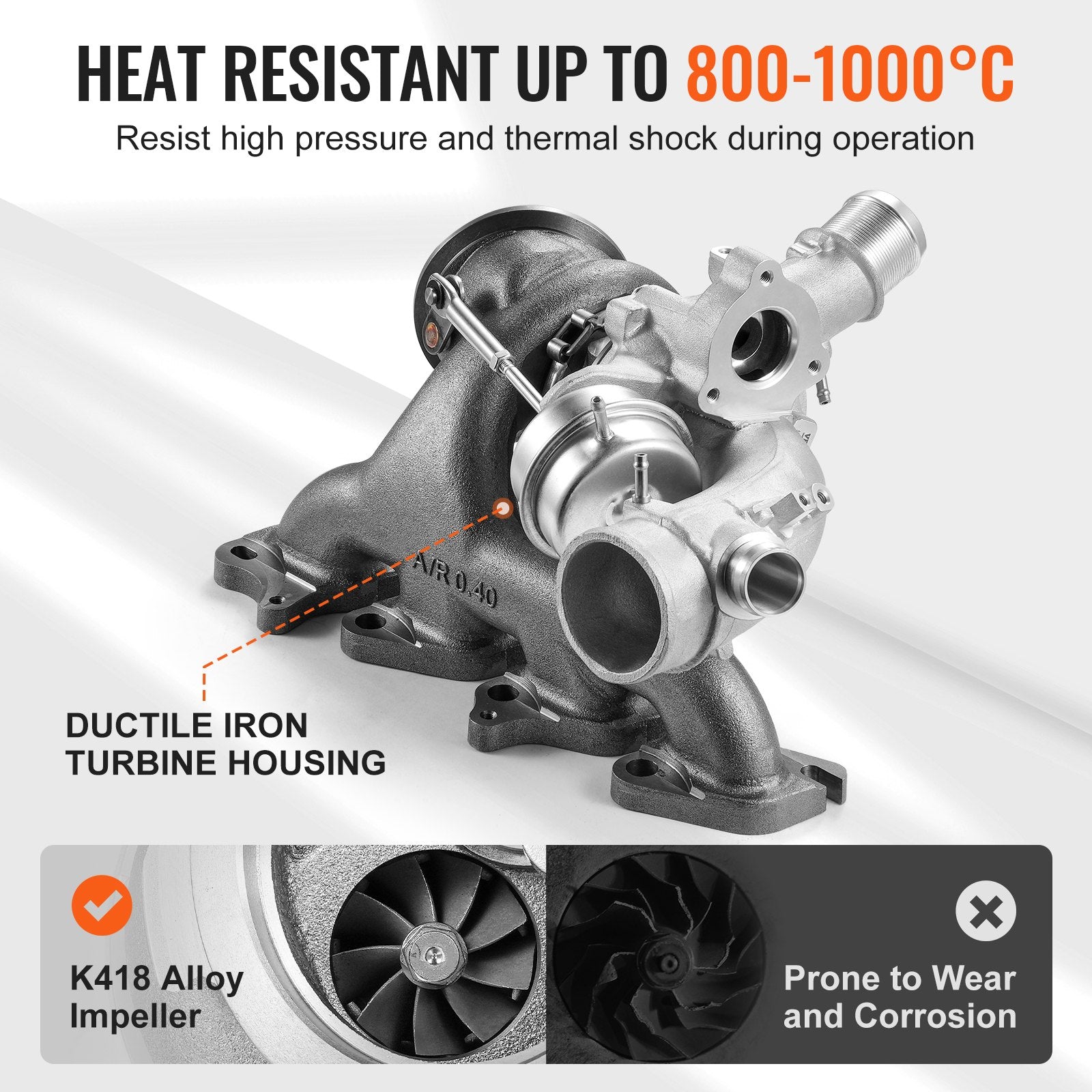 All-In-One Turbocharger Kit for Chevy Cruze 2011-2015, Sonic 2012-2020, Trax 2013-2021 & Buick Encore 1.4L Turbo - Durable, High-Performance & Heat-Resistant with Gasket Kit, Replace# 55565353