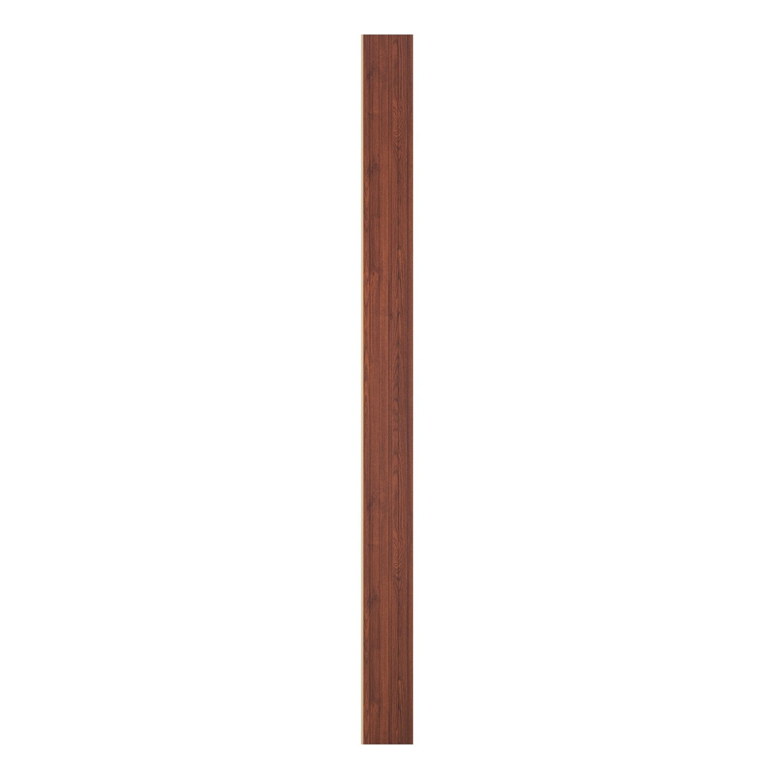 Modern Black Walnut Acoustic Wall Panels, 8-Pack 96"x6" WPC Slat Design for Stylish Decor, Noise Reduction, Faux Wood Accent, Easy Install