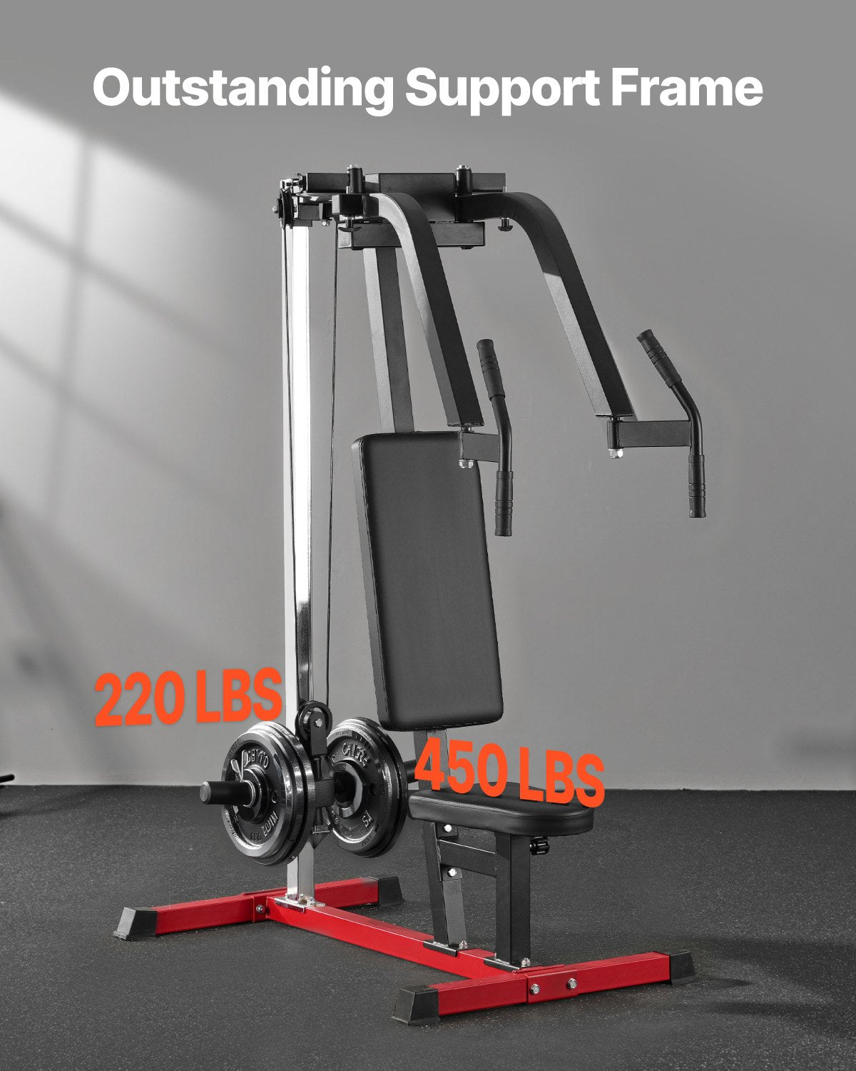 Adjustable Upper Body Fly Machine for Home Gym - Enhance Chest, Back, Pectoral, and Shoulder Workouts, Supports 450LBS, Smooth Bearings, Easy Assembly