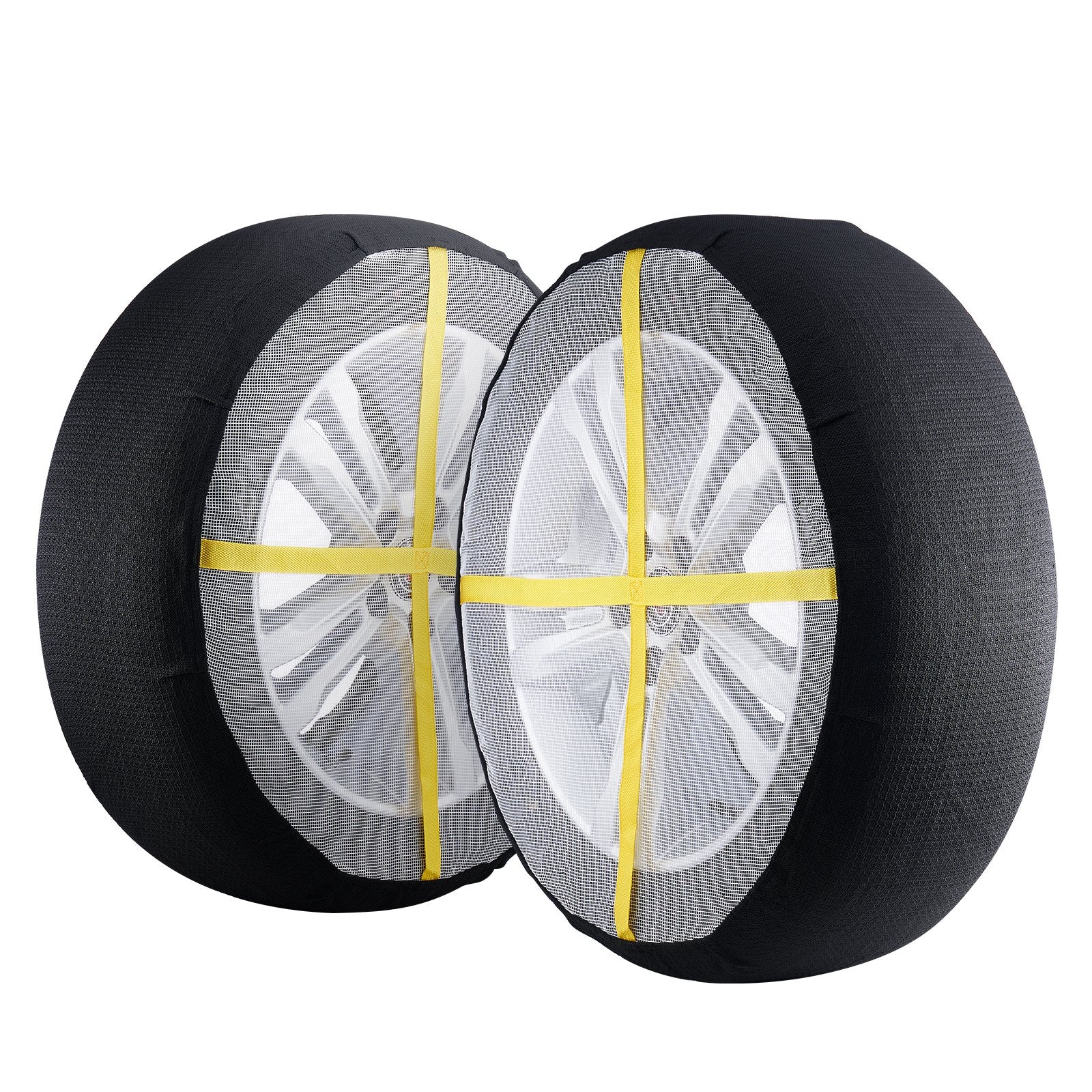 Enhanced Traction Snow Tire Socks - Full Coverage, Polyester Fiber, for Cars, SUVs, Pickups & Trucks, Easy Install, Large (2 Pack)