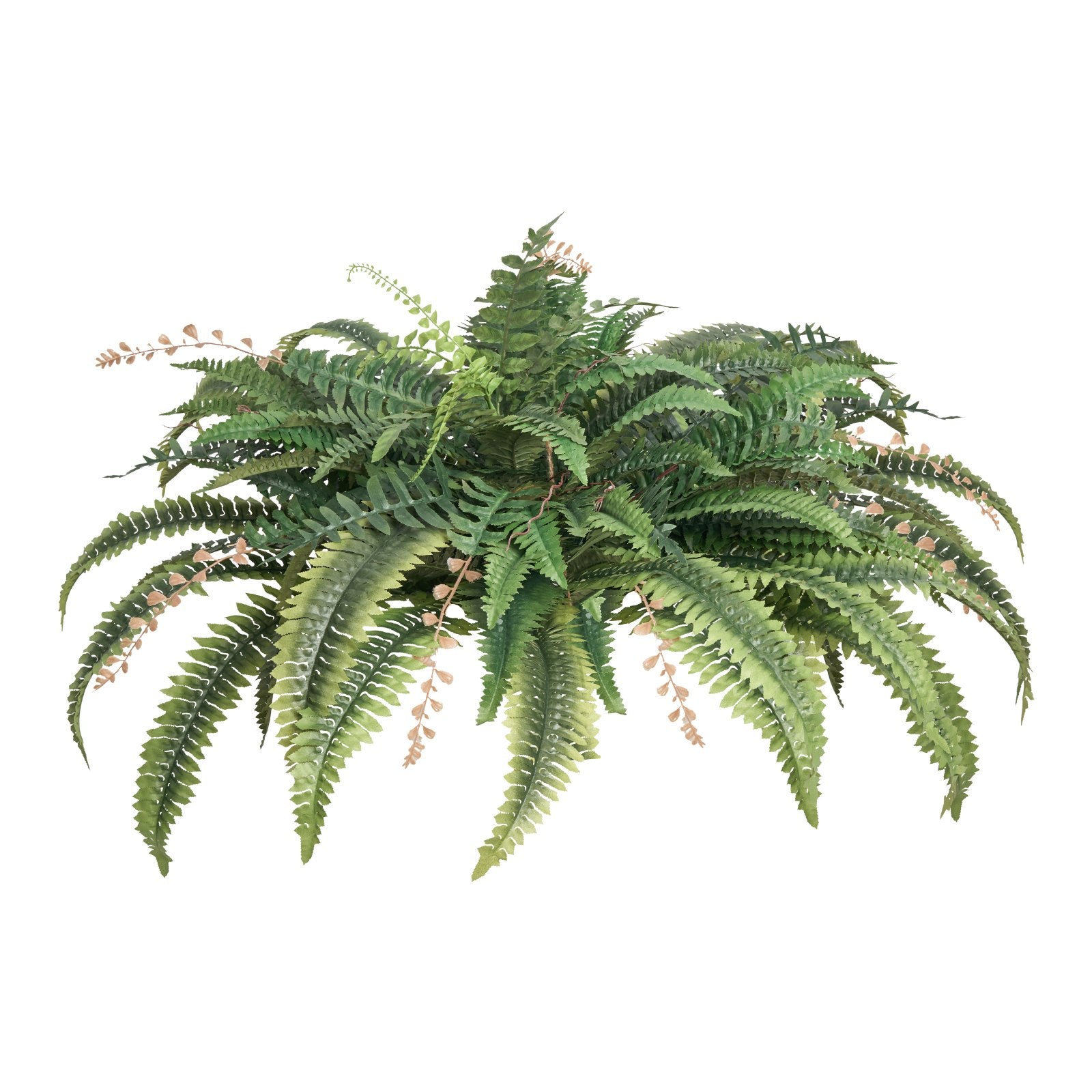 Large Sunlight Resistant Artificial Ferns - 37-41 Inch Fake Boston Ferns with 80 Branches, Perfect Indoor Outdoor Home Office Decor with Flowerpot