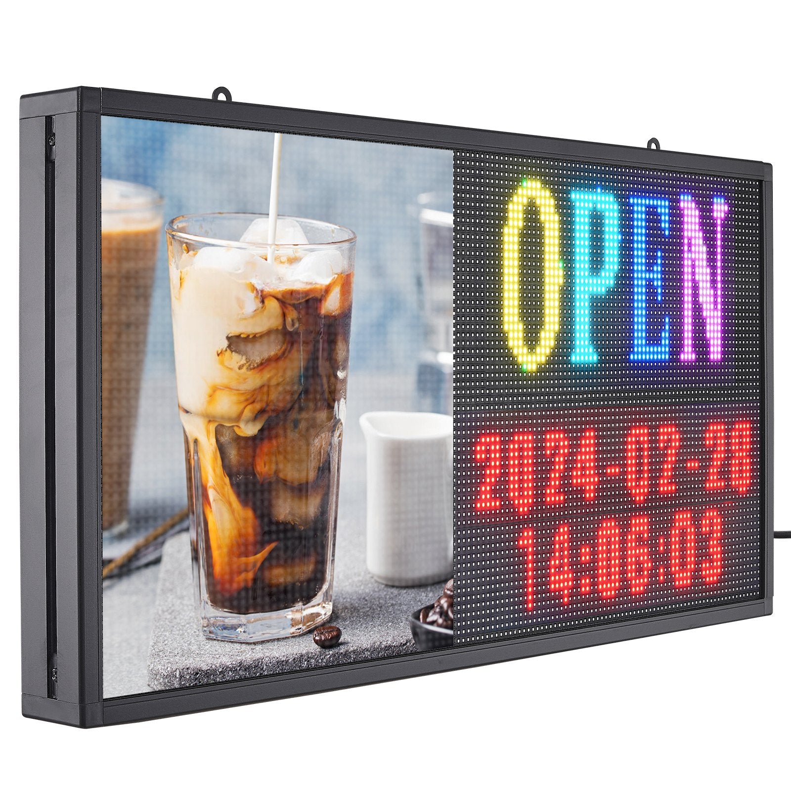 Customizable LED Display Board - P5 Full Color Scrolling Sign with WiFi/USB Control for Business, Store, Bar, Party Advertising 27"x14"