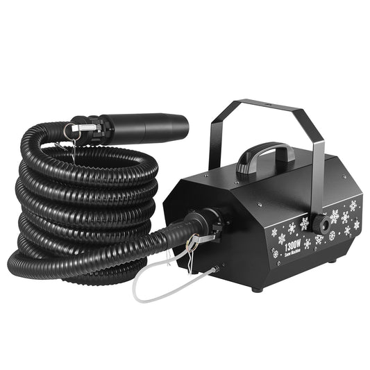 Ultra-Quiet 1300W Snow Machine with Wireless Remote, Perfect for Indoor/Outdoor Events, Weddings, Xmas, and Stage Snowflake Effects