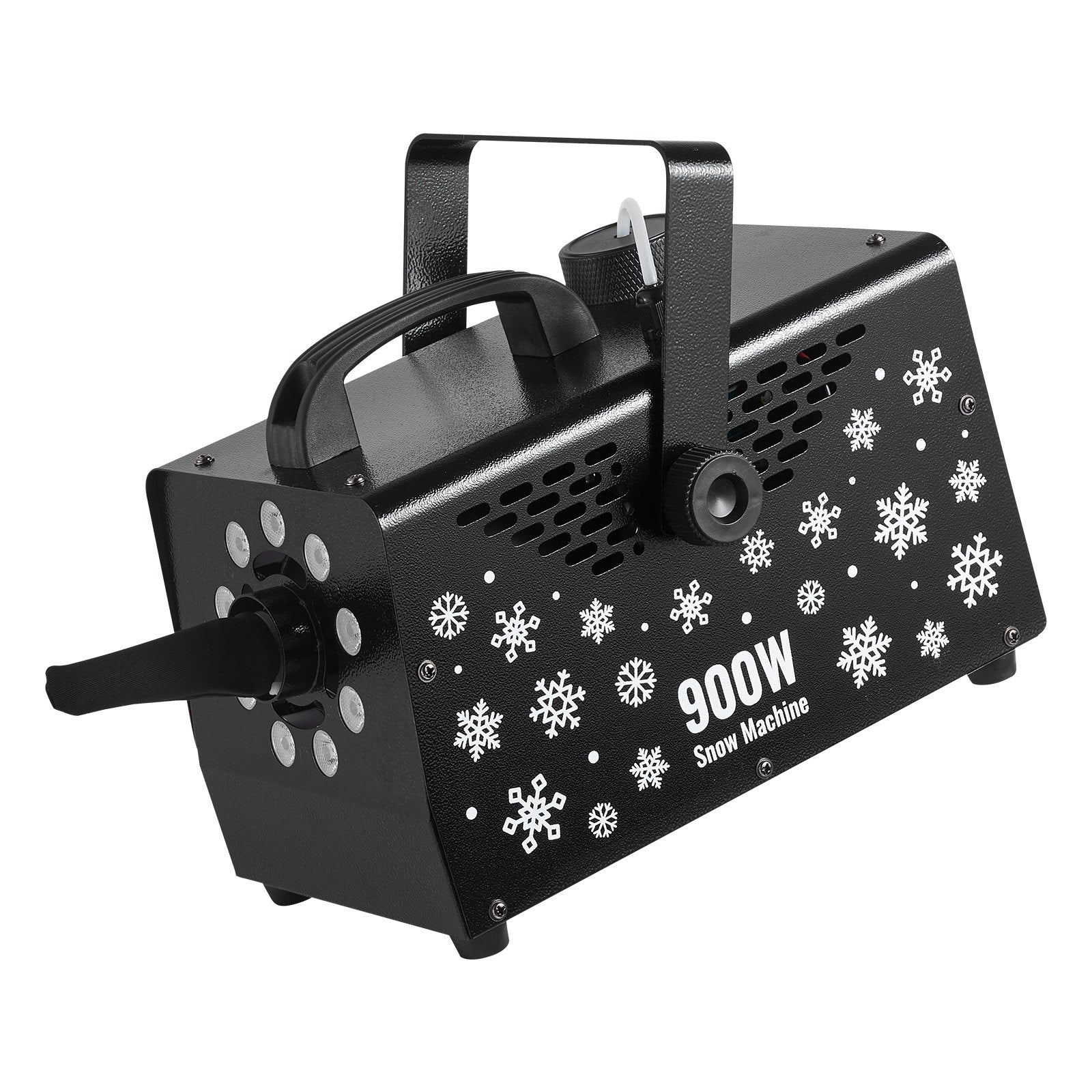 900W Snow Machine with RGB LED Lights & Wireless Remote | Perfect for Christmas Parties, Outdoor Events, Fake Snow, 1L Capacity