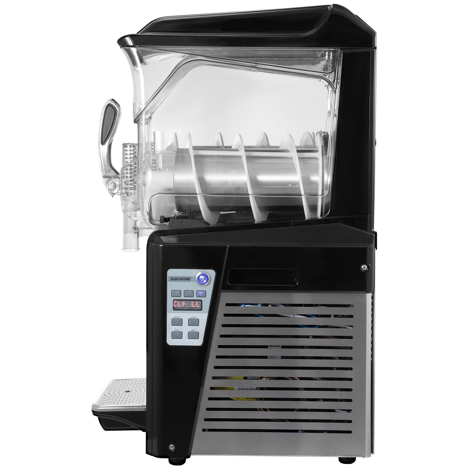 High-Capacity 10L Slushy Machine for Home & Commercial Use - 600W Frozen Drink Maker with Automatic Cleaning, Perfect for Cafes & Restaurants