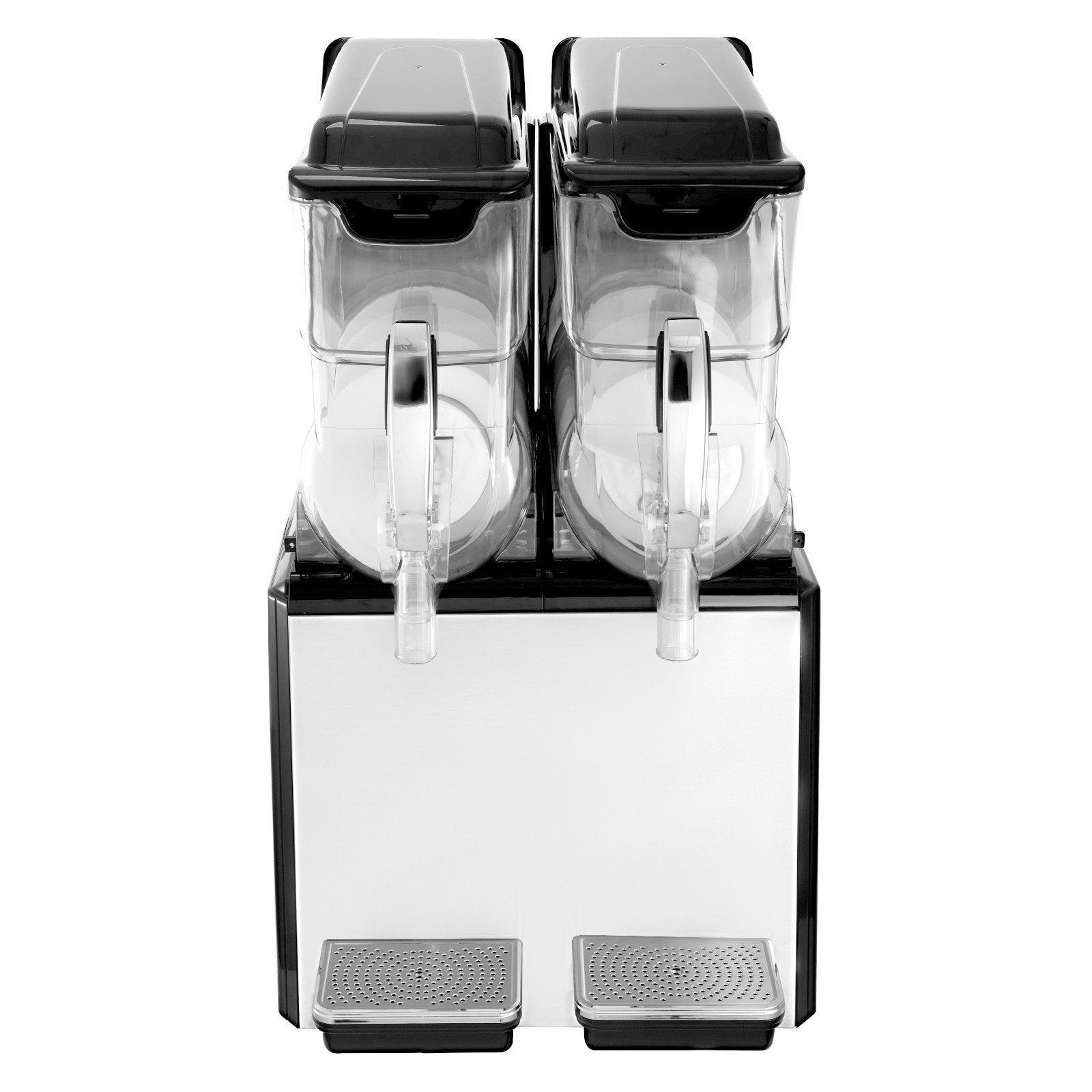Commercial Slush & Margarita Machine, 20L Dual Tanks, 900W, Auto Clean, Fast Cooling, Ideal for Restaurants, Cafes, Bars, Stainless Steel Design