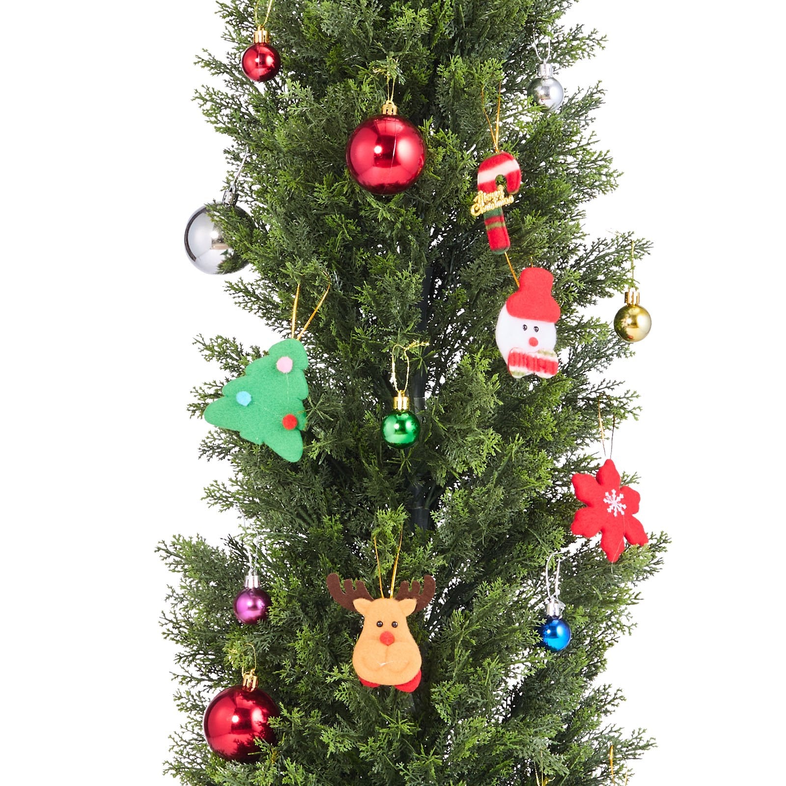60-Inch Artificial Topiary Cedar Trees Set of 2 - Realistic Faux Pine Shrubs for Indoor & Outdoor Decor, Weather-Resistant with Heavy Base