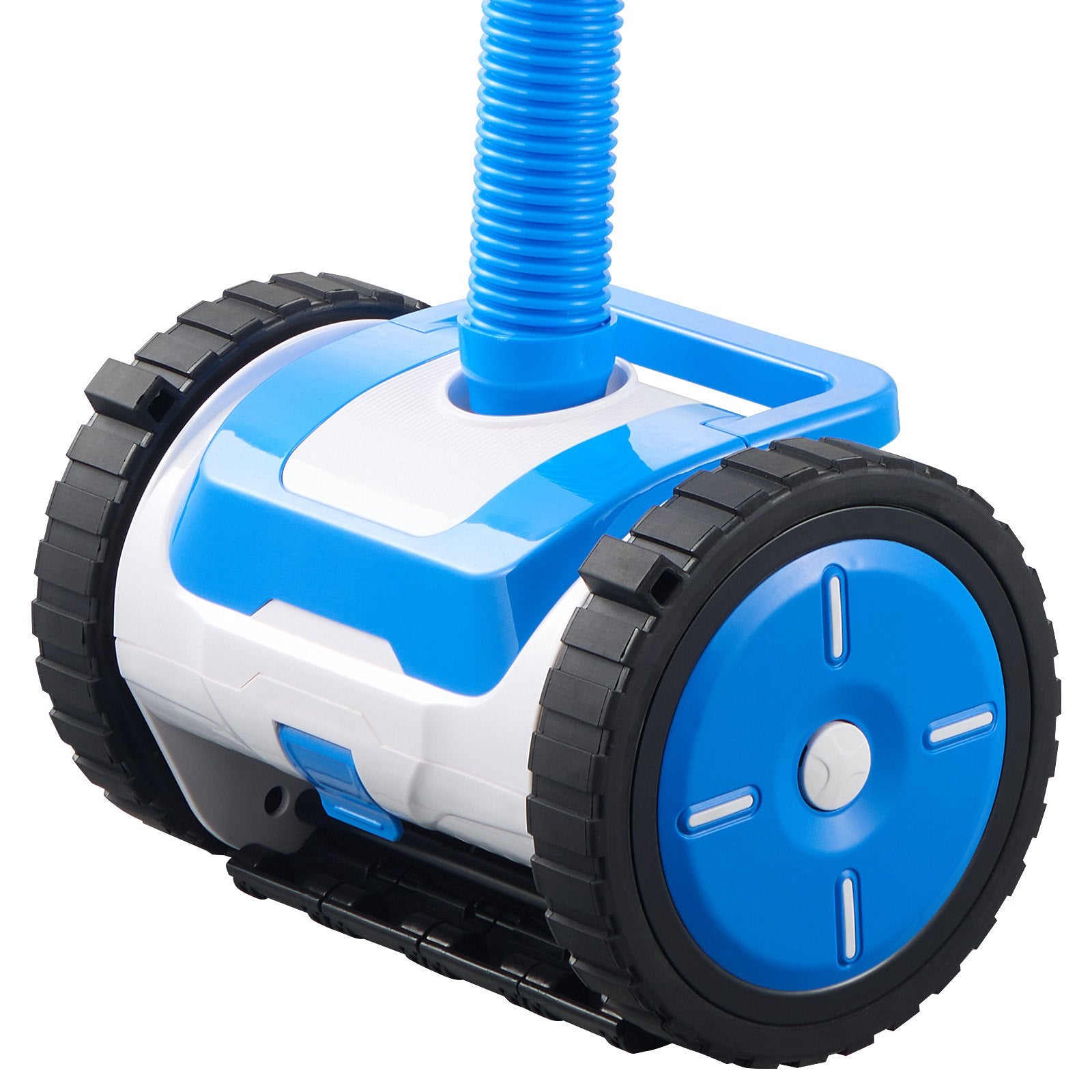 Efficient Automatic Suction Pool Cleaner with 2 Wheels for In-Ground & Above-Ground Pools, 20x40 ft, Perfect for Various Surfaces & Quick Assembly