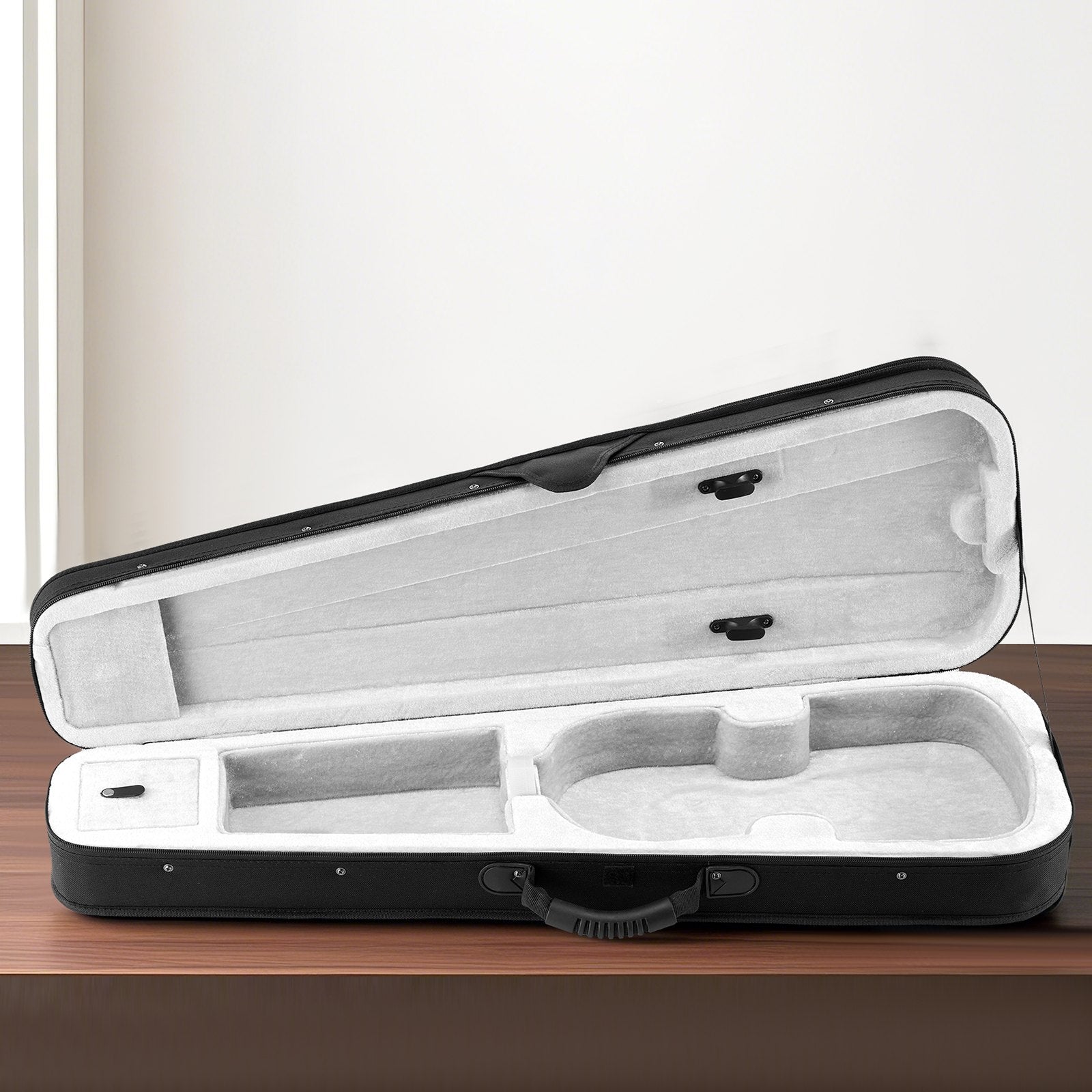 Premium 4/4 Violin Case - Waterproof Nylon, Lightweight, Plush Lining, Dual Straps, Anti-Scratch, Triangular Design for Travel & Protection